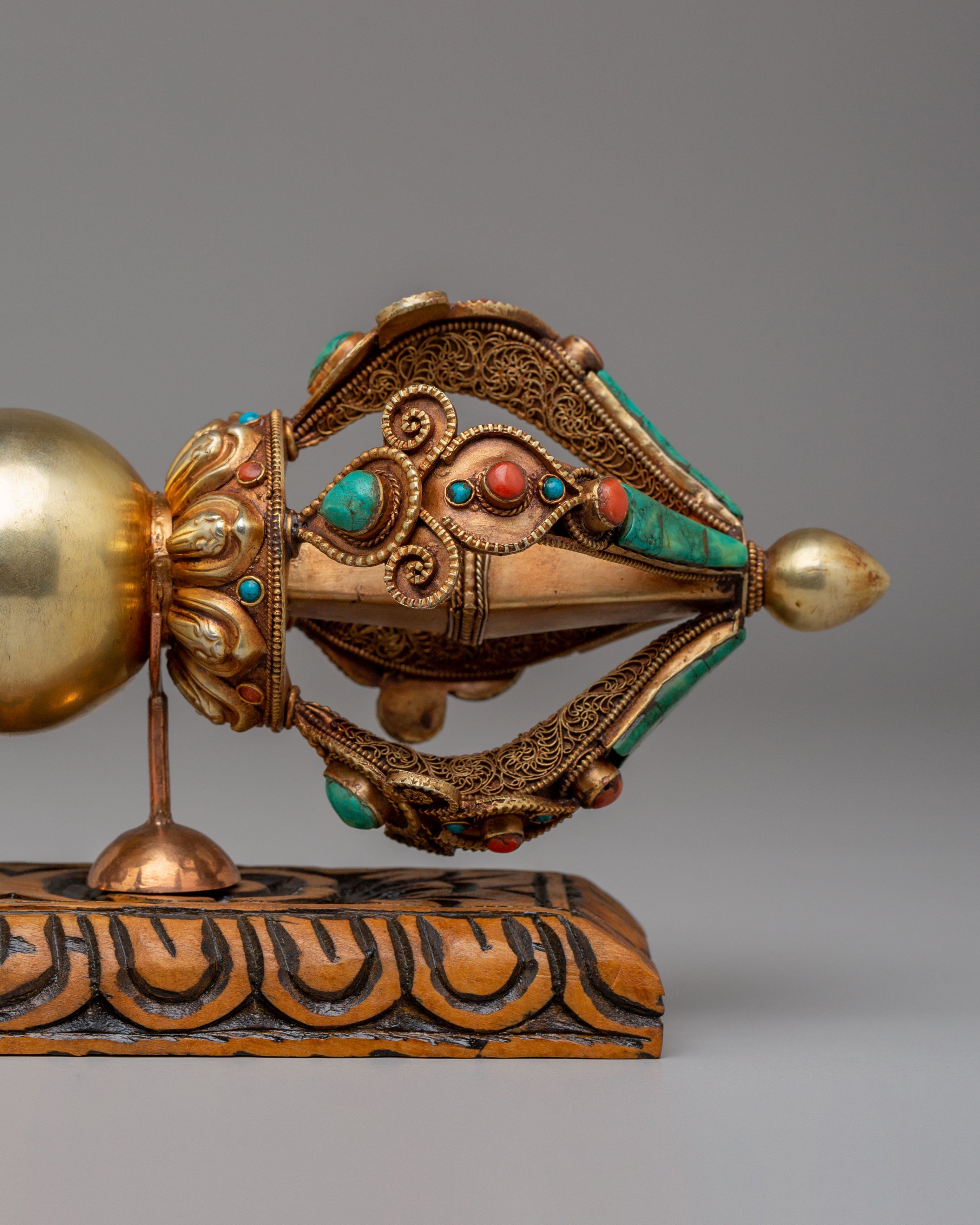 Buddhist Shrine Vajra With Stand | Symbol of Protection & Strength