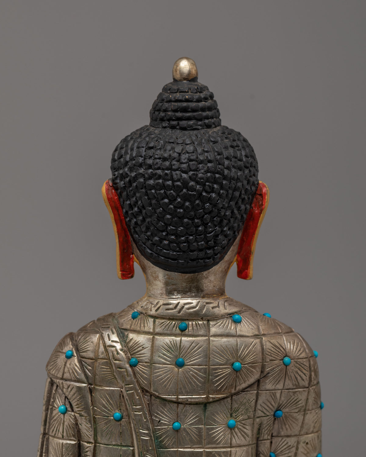 Tibetan Sacred Shakyamuni Buddha Statue | Traditional Buddhist Artwork