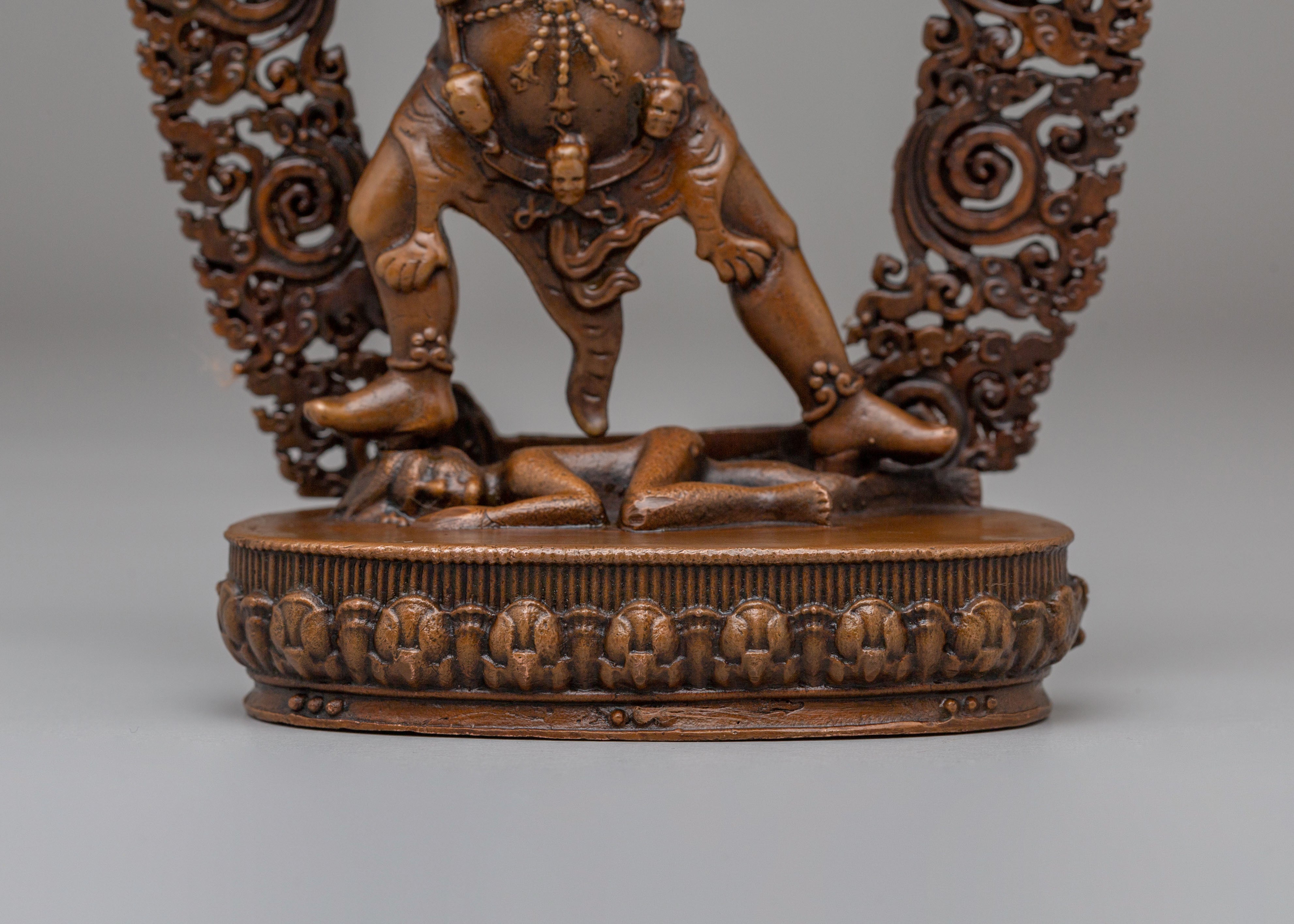 Handmade Ekajati Statue | Tibetan Protector Deity Figurine for Spiritual Protection