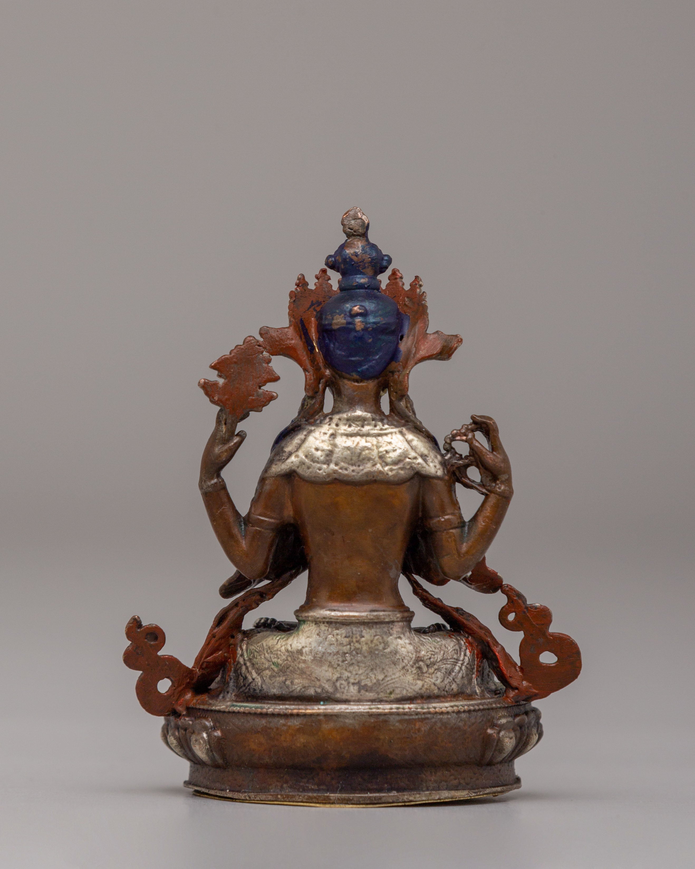 Himalayan Chenrezig Avalokiteshvara Statue | Sacred Tibetan Bodhisattva Artwork
