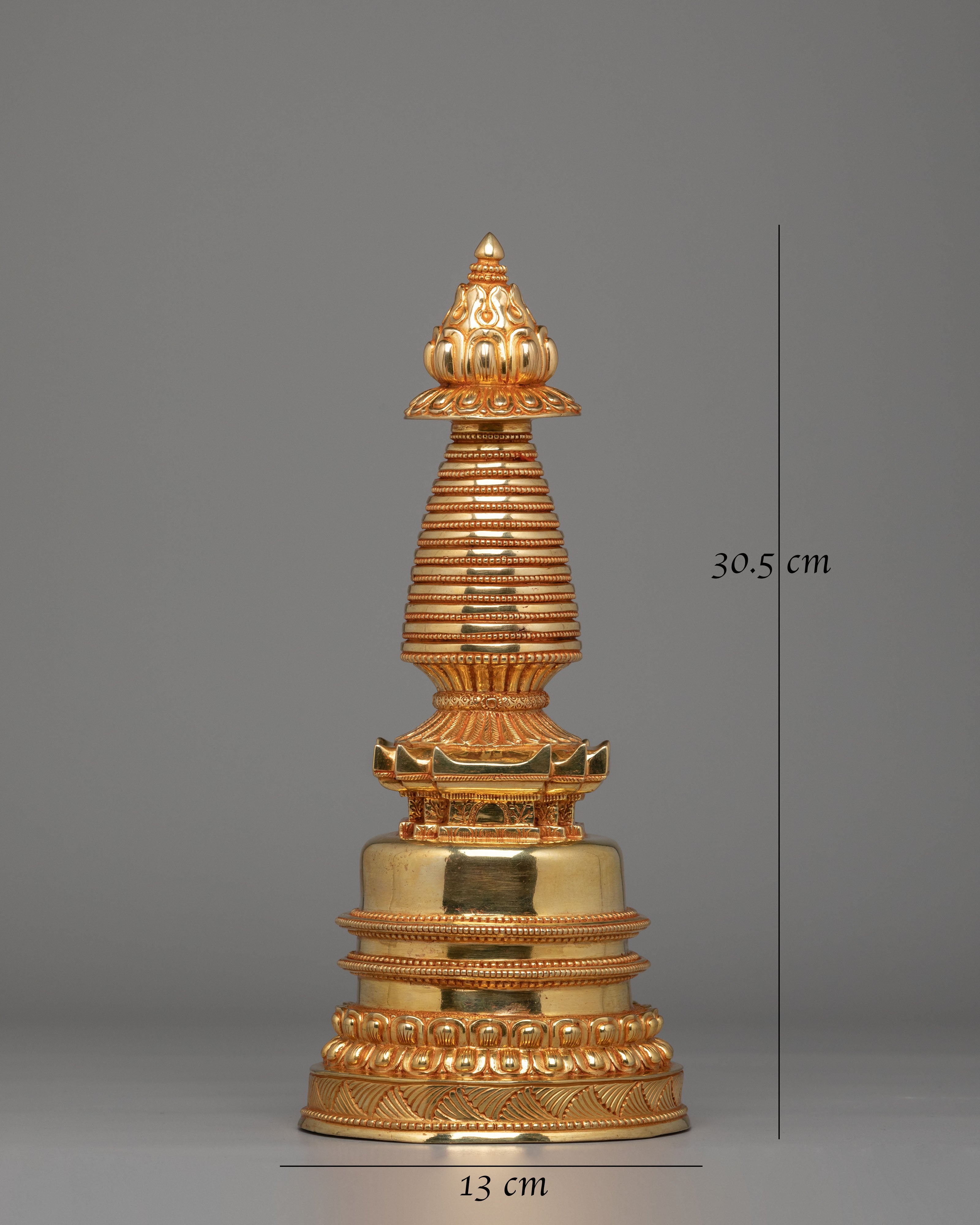 Sacred Buddhist Kadampa Stupa | Handcrafted Spiritual Symbol