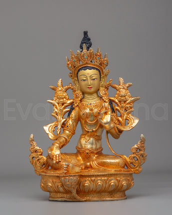 Tibetan Green Tara Statue