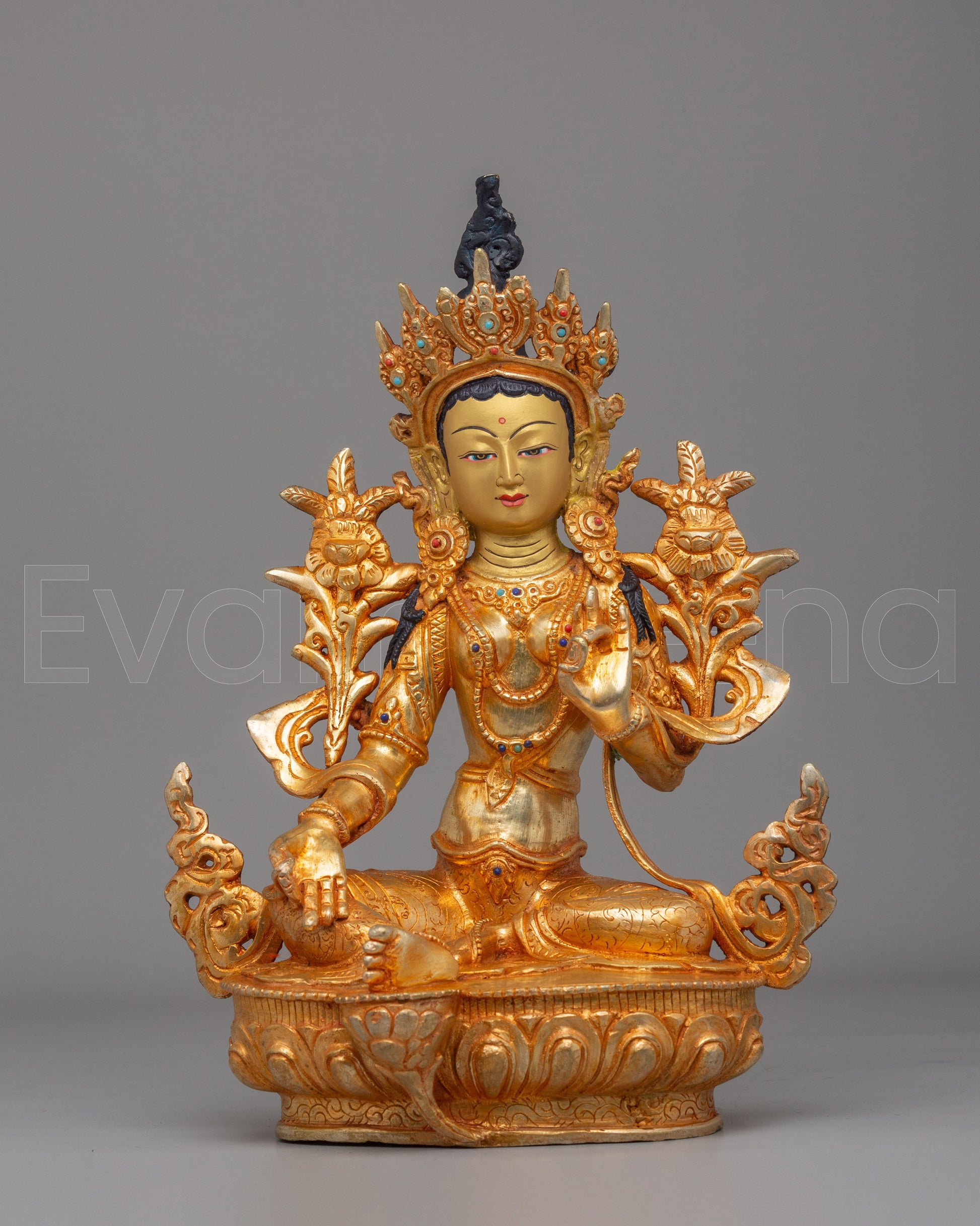 Tibetan Green Tara Statue