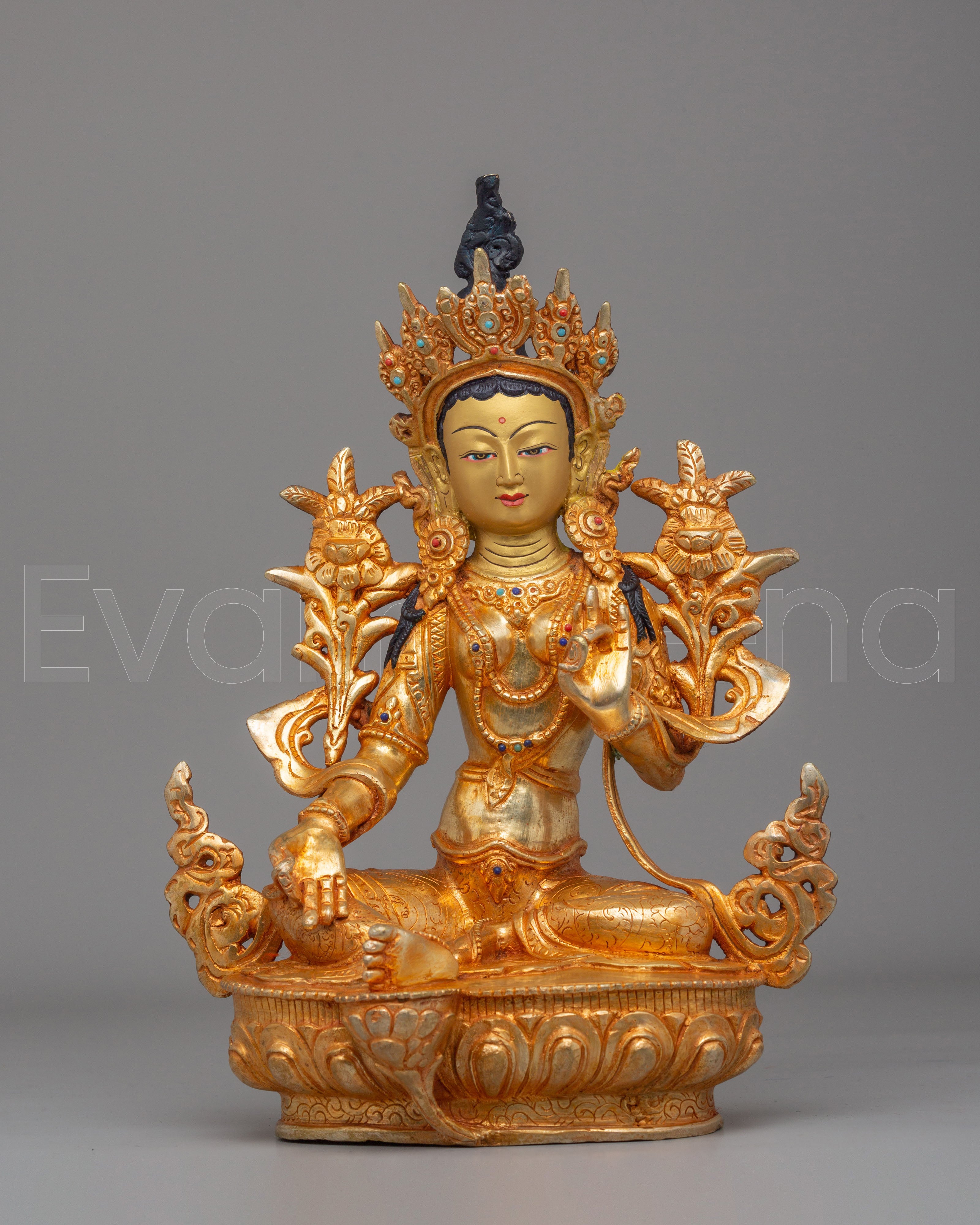 Tibetan Green Tara Statue