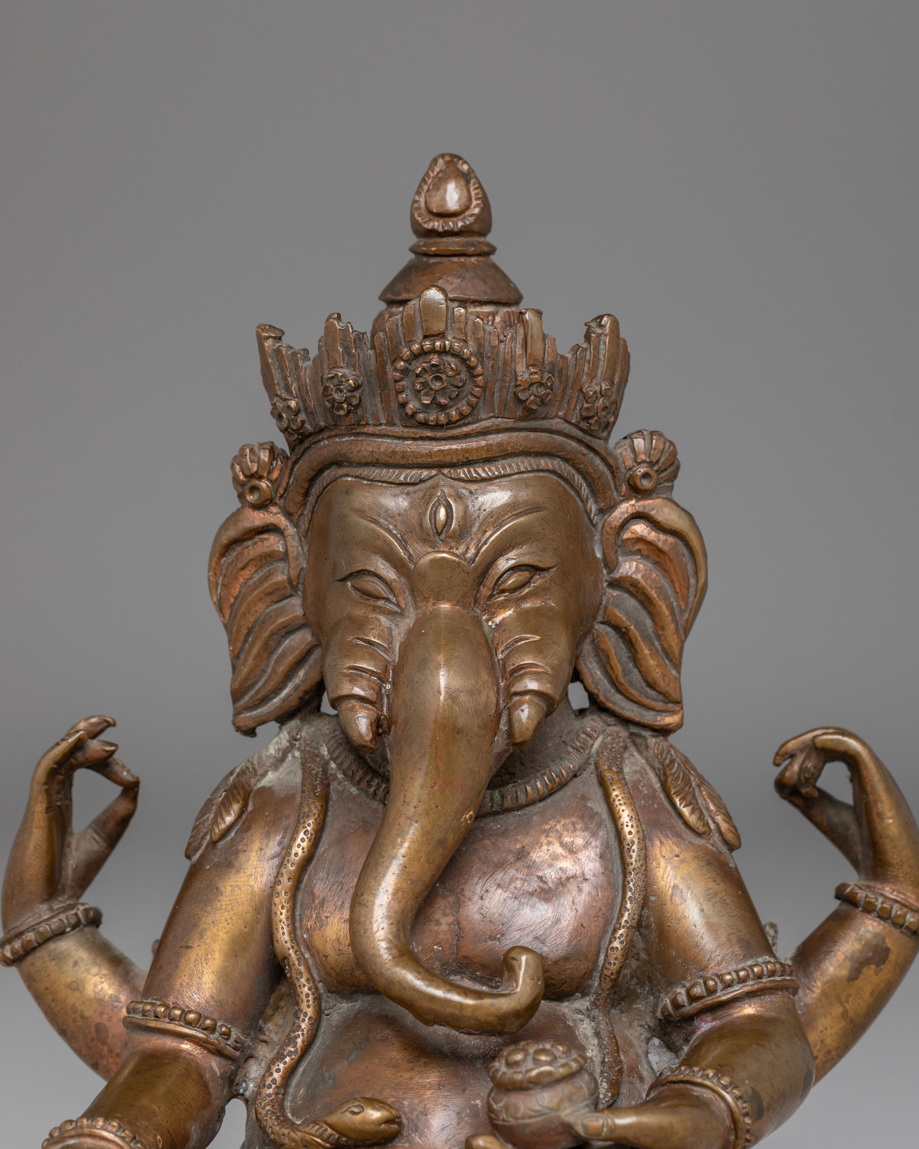 Copper Statue of Ganesh | The Remover of Obstacles