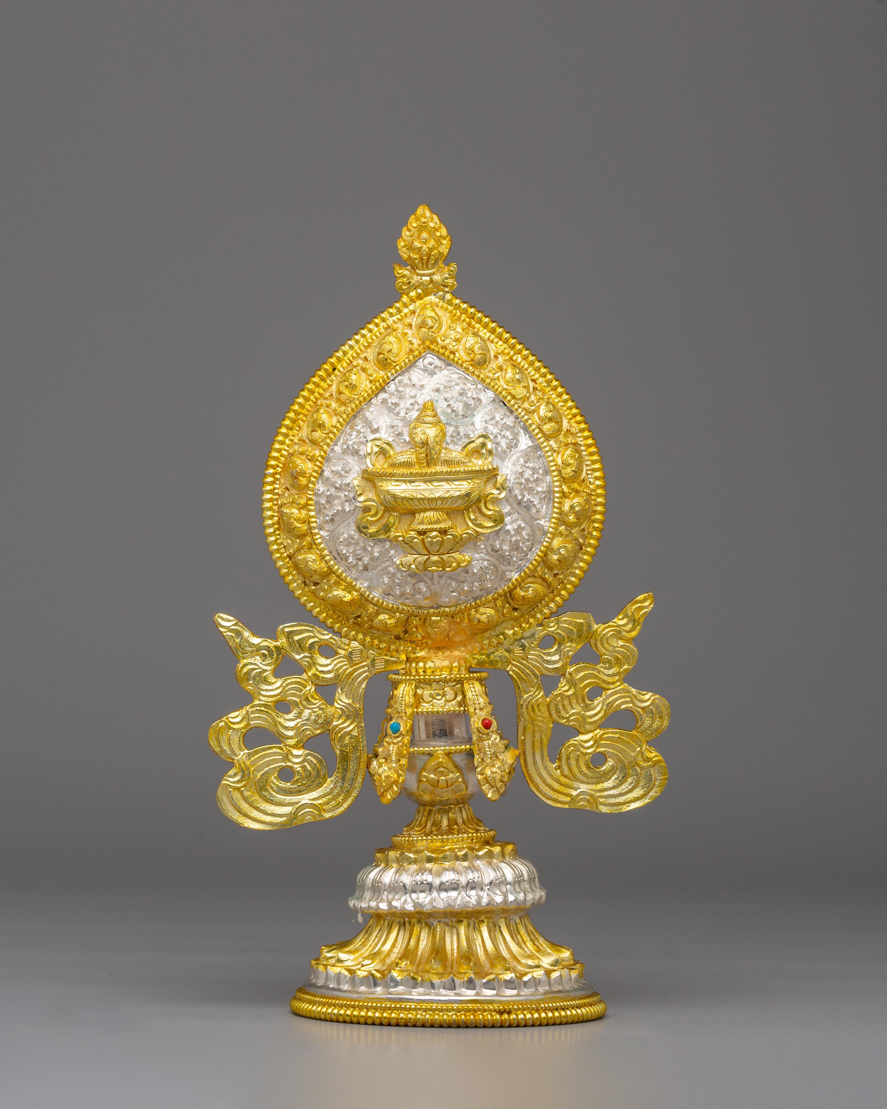 Tibetan Eight Auspicious Symbols | Copper Body, Electro Silver &amp; Gold Plating