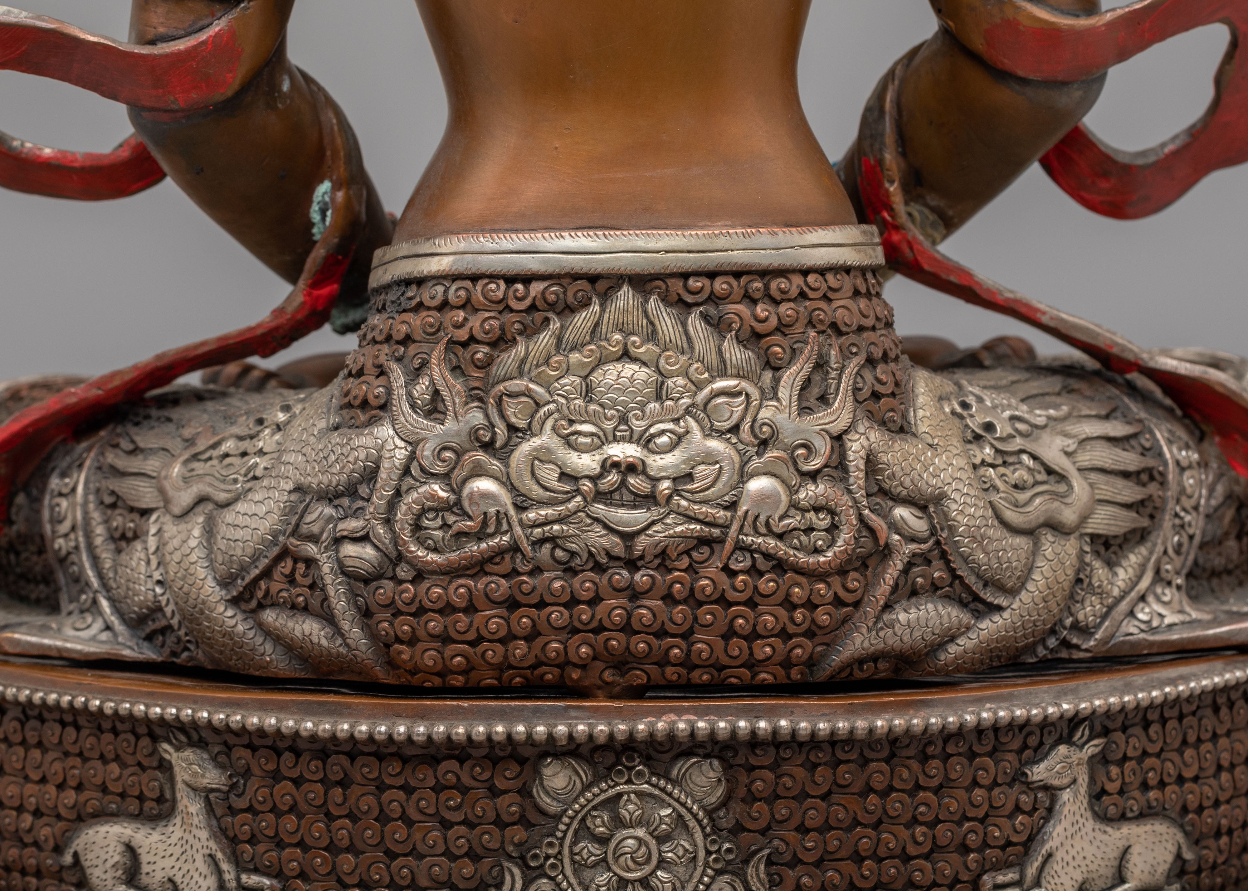 Divine Protection Amitayus Statue | Handcrafted Tibetan Deity Sculpture