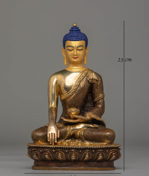 Handcrafted Gautam Buddha Golden Statue