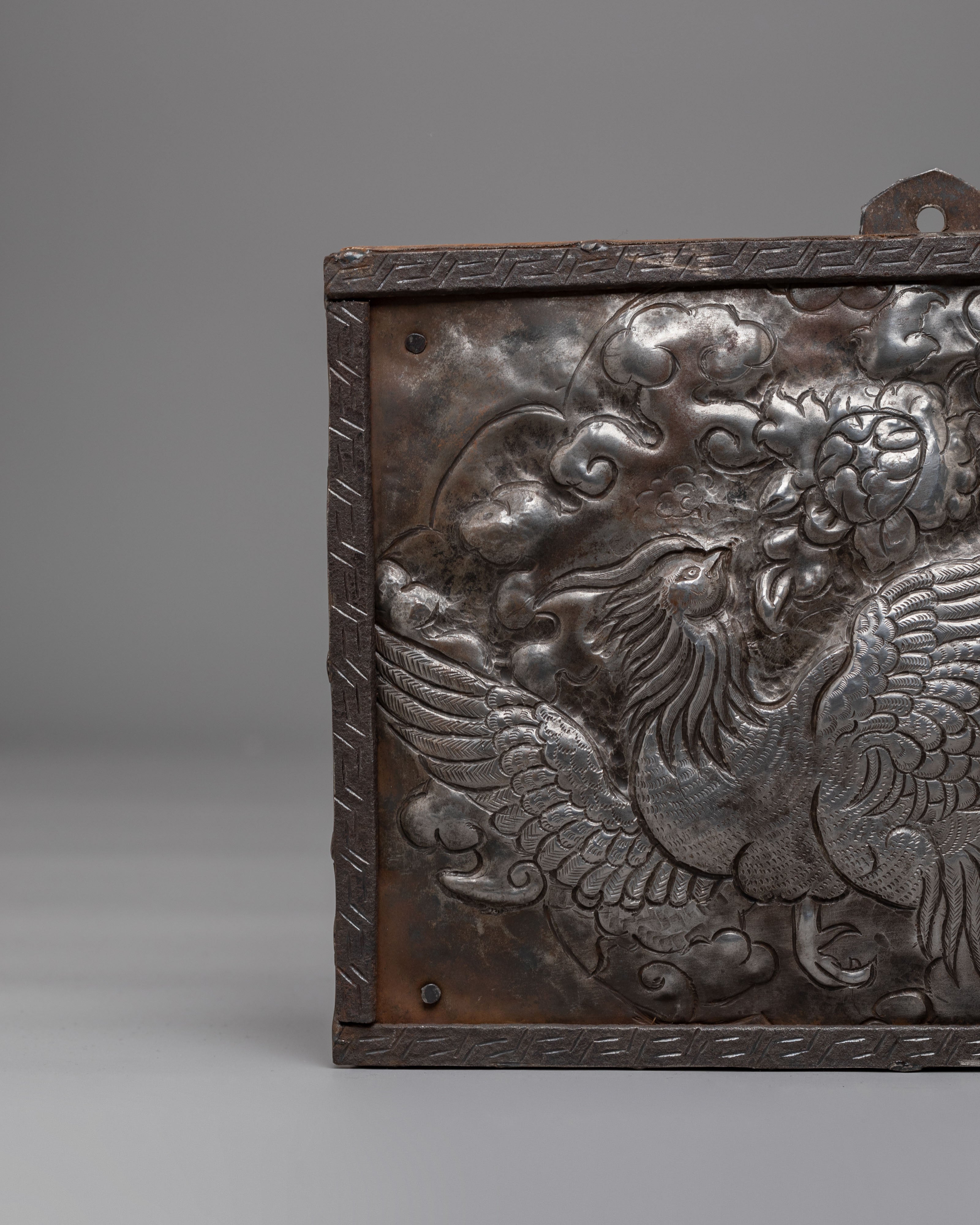 Sacred Himalayan Phoenix Wall Decor Panel | Spiritual Home Decor