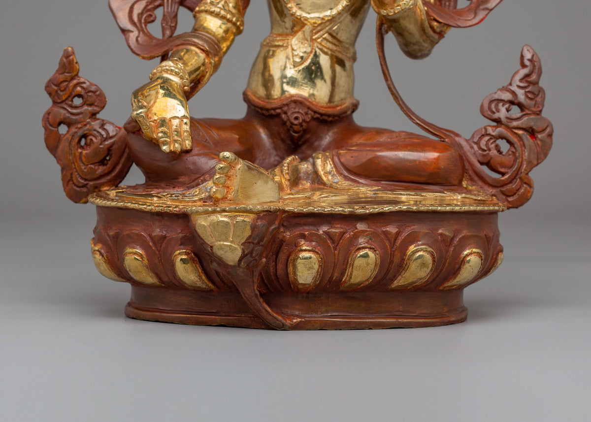 Tibetan Green Tara Goddess Statue | Spiritual Home Decor