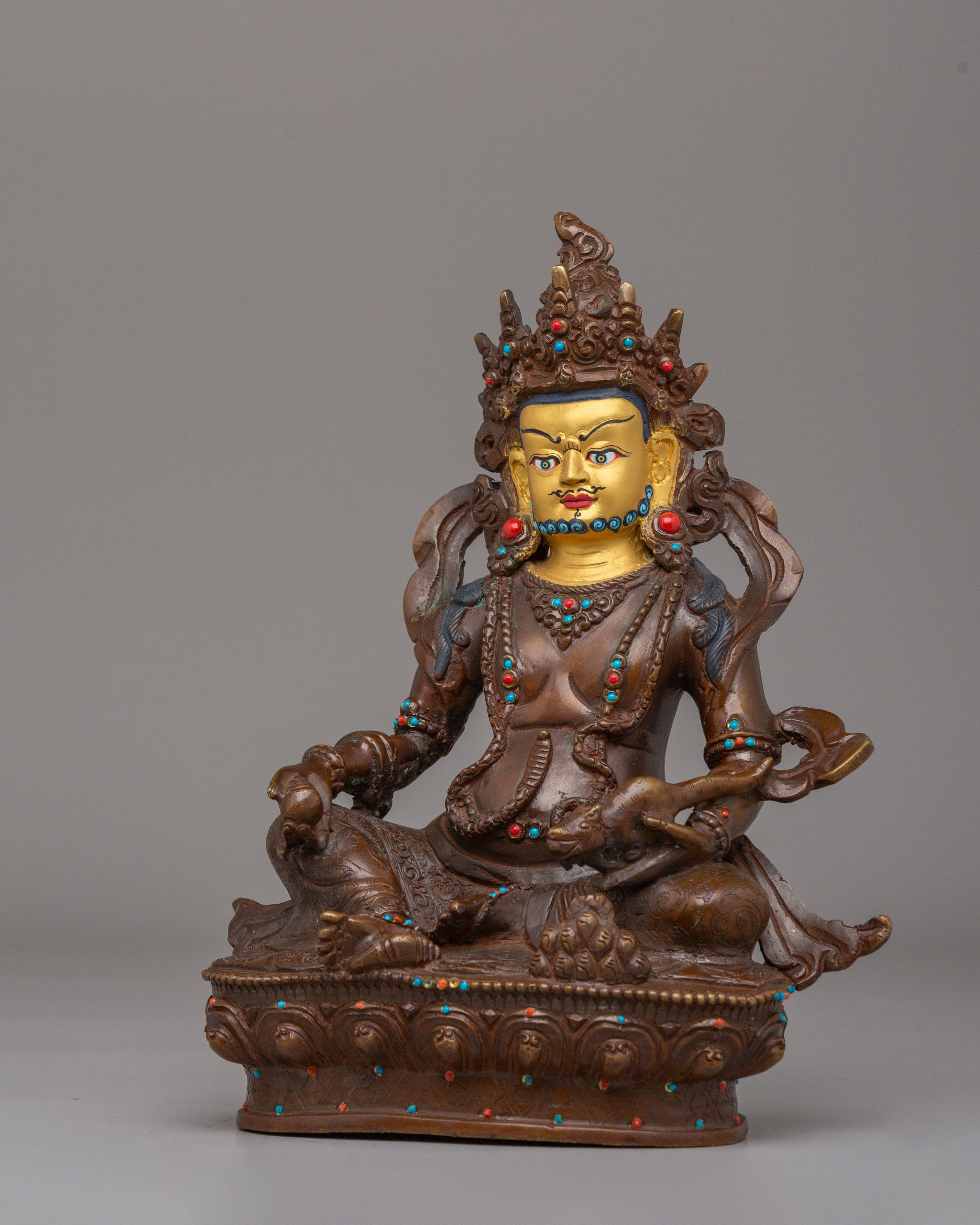 Buddhist Dzambhala Wealth God Statue | Spiritual Decor for Prosperity & Abundance