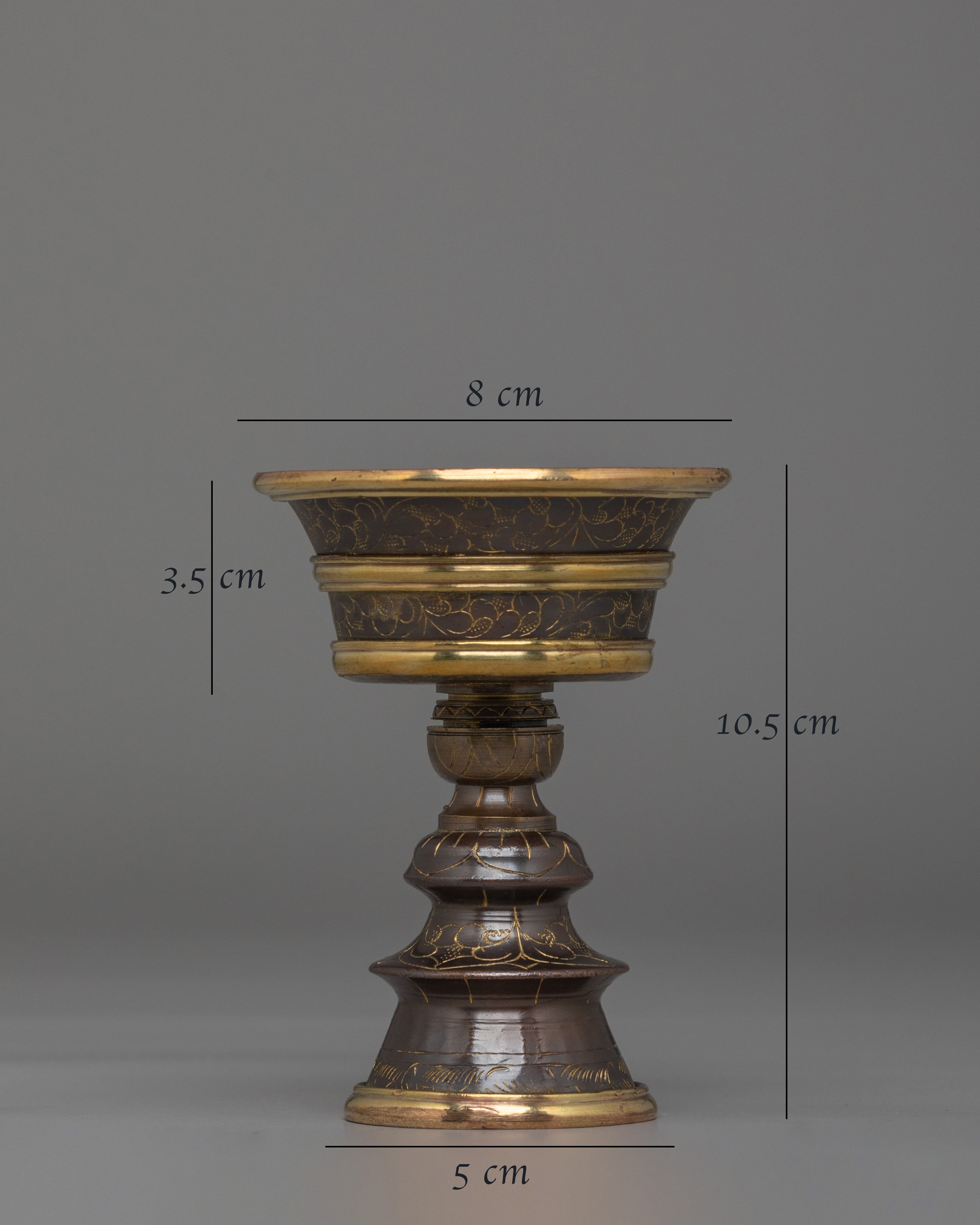 Sacred Butter Lamp for Tibetan Rituals | Handcrafted Ritual Offering Light