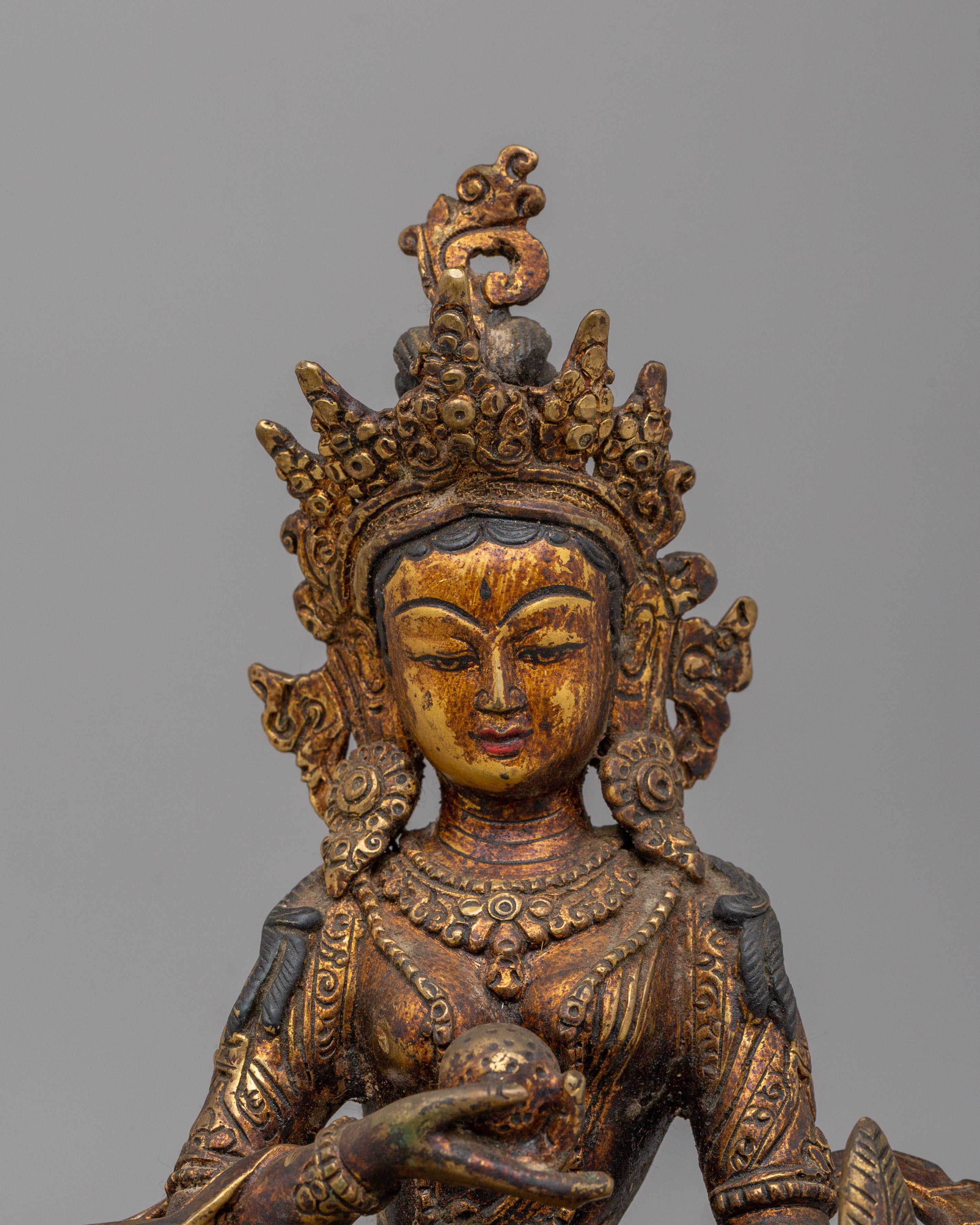Vajrayana Ksitigarbha Protector Buddha Statue | Guardian of the Earth