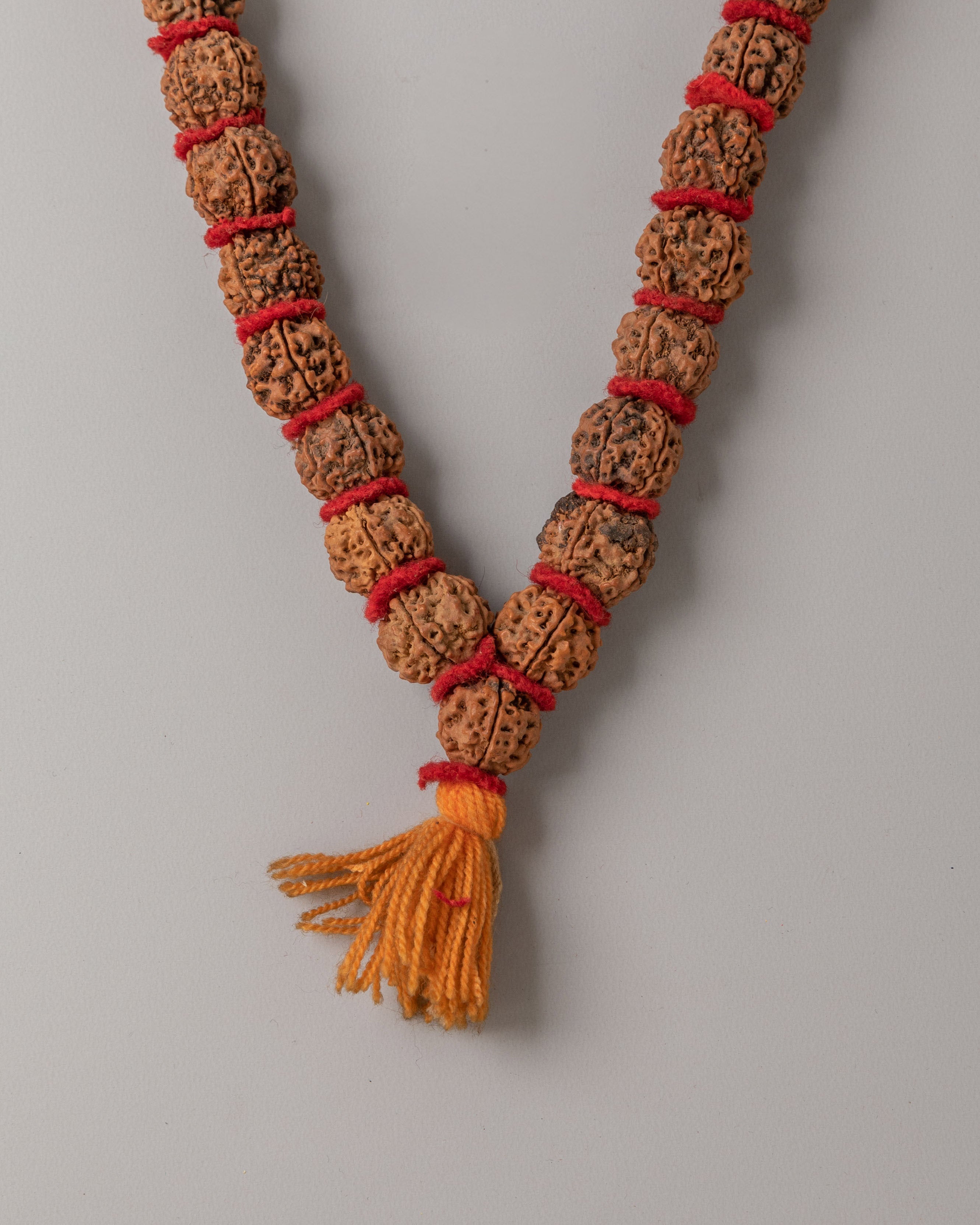 Handmade Rudraksha Prayer Mala | Tibetan Meditation Beads