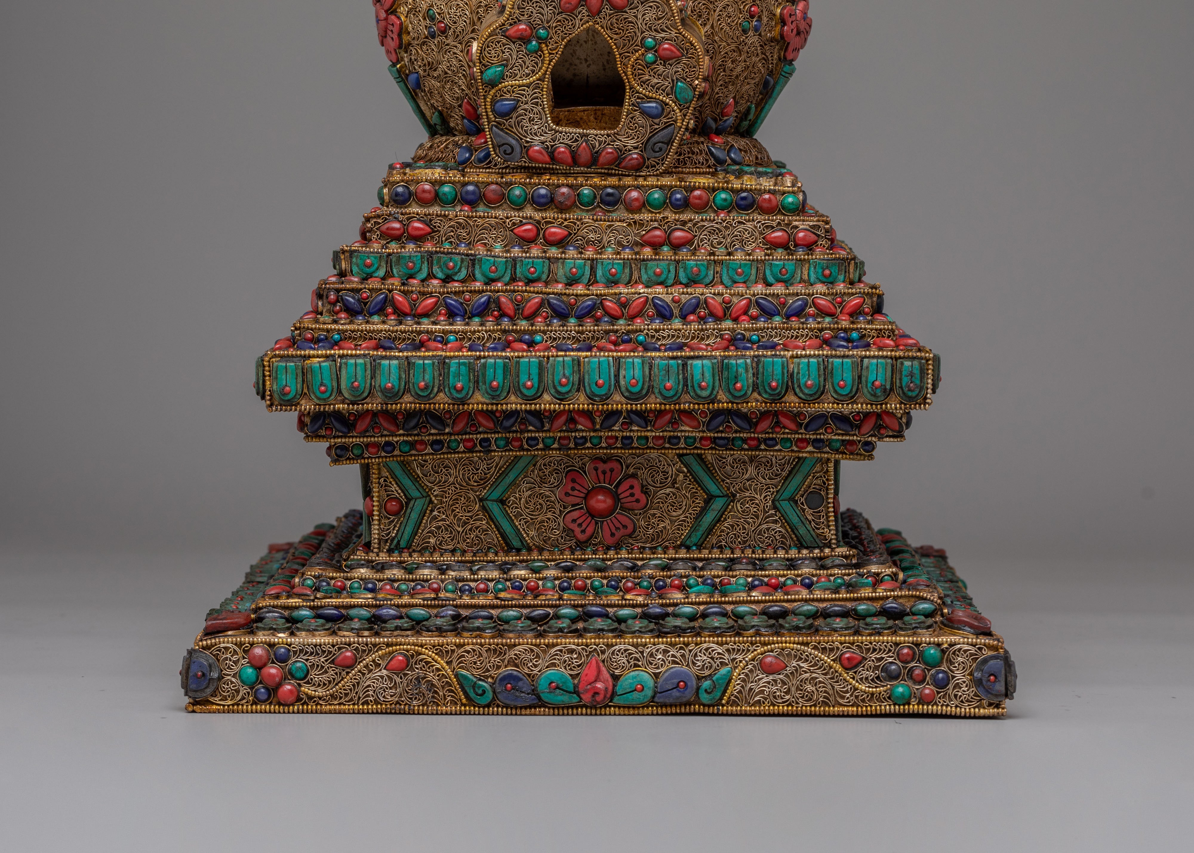 Traditional Sacred Jangchub Stupa | Tibetan Buddhist Shrine Decor