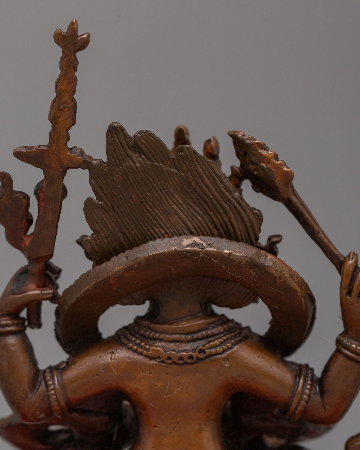 Tibetan Four-Armed Mahakala Statue | Symbolizing Spiritual Protection and Transformation
