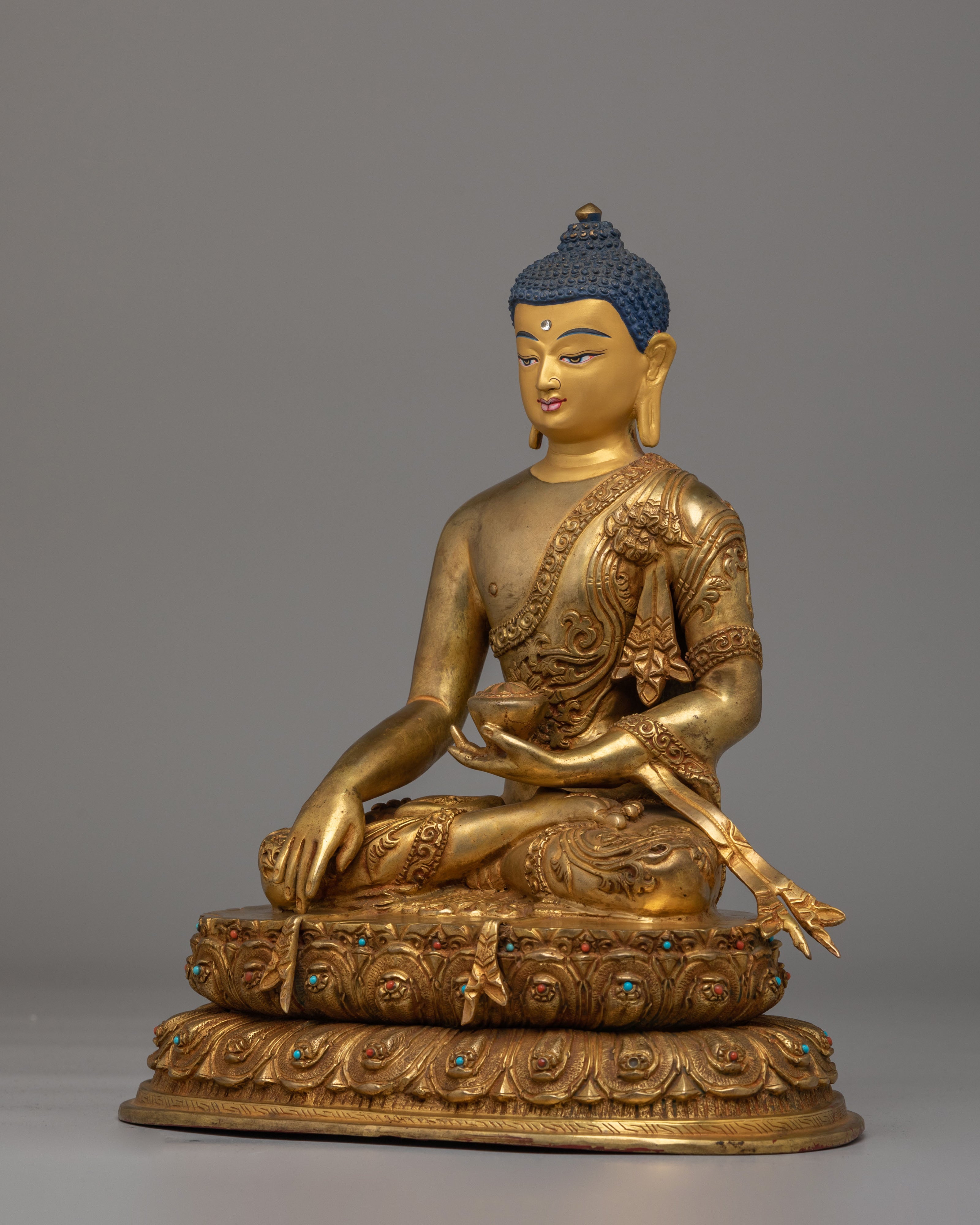 Sacred Ritual Shakyamuni Buddha Statue | Tibetan Enlightenment Figurine