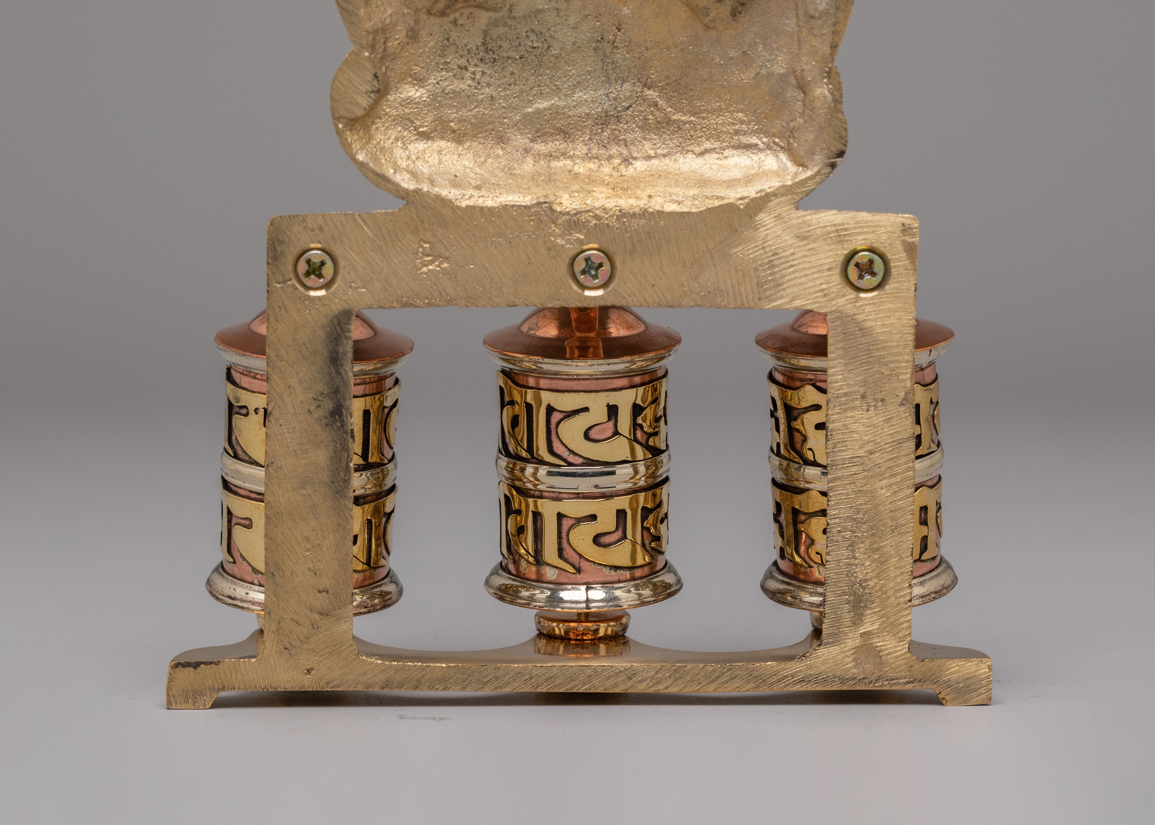 Handmade Stupa Prayer Wheel | Tibetan Buddhist Altar Decor