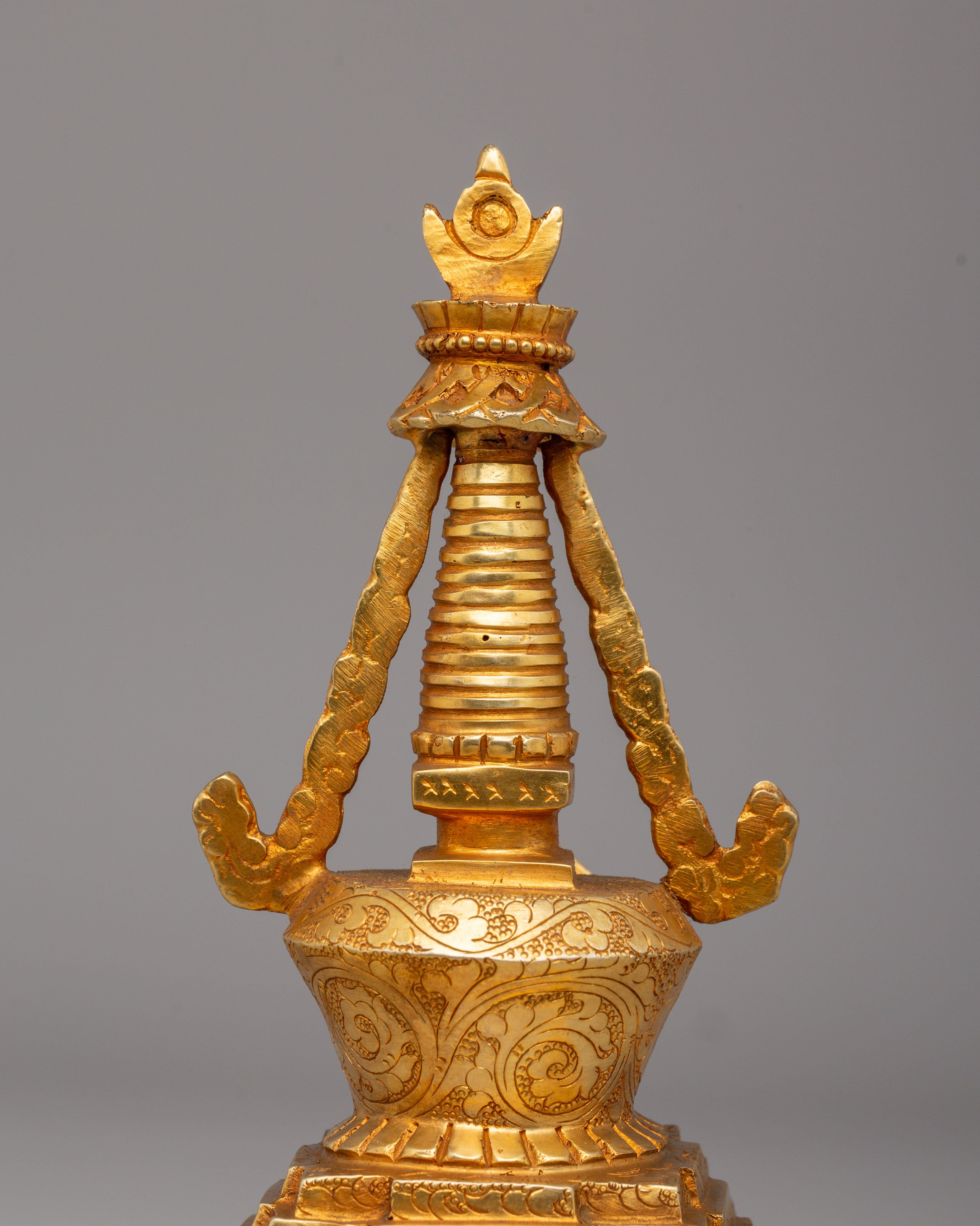 Great Miracles Stupa | Gold-Plated Copper Tibetan Art