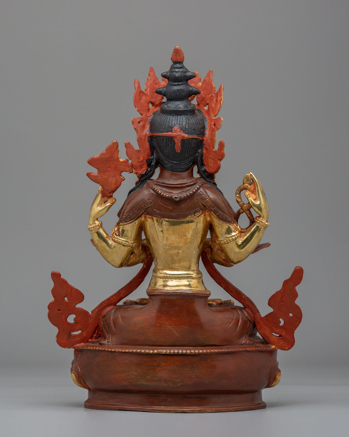 Sacred Tibetan Chenrezig Altar Figurine | Compassionate Bodhisattva Statue