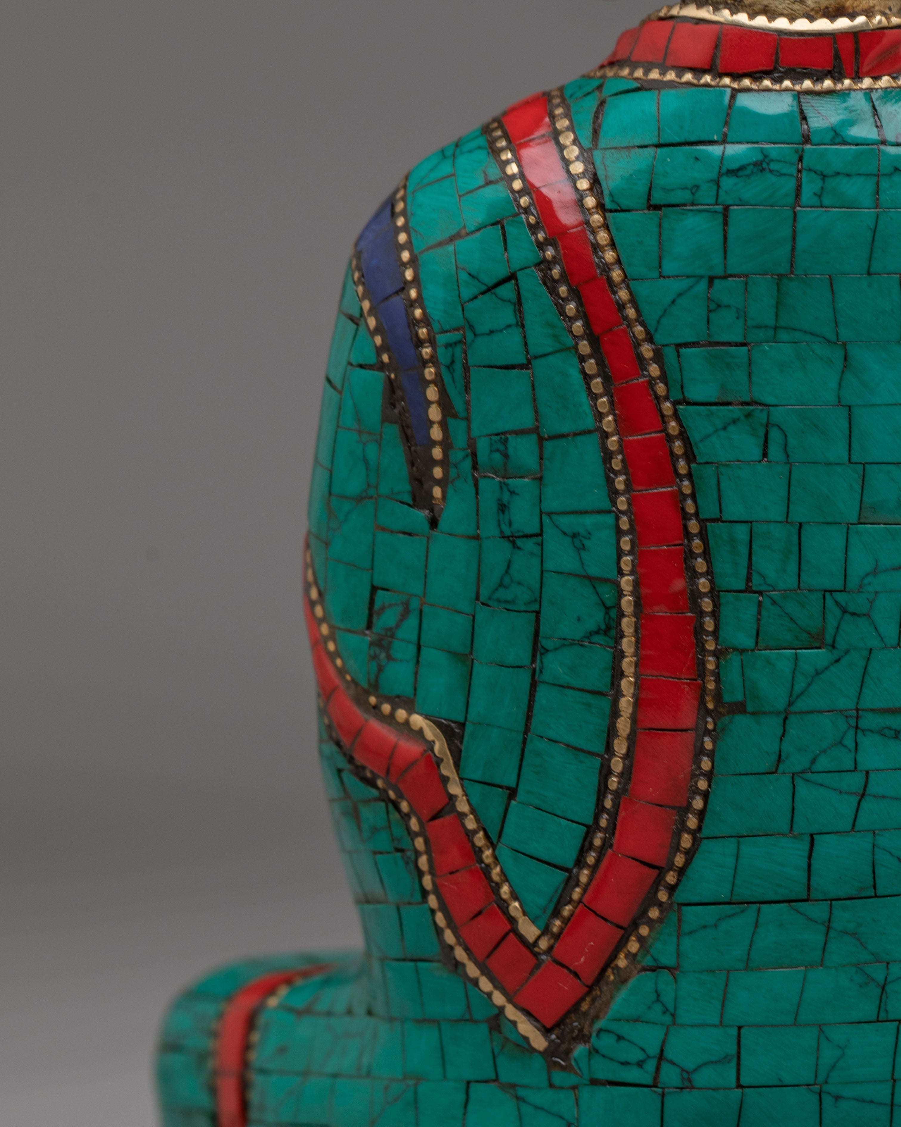 Medicine Buddha Statue With Healing Nectar | Handcrafted Tibetan Sculpture