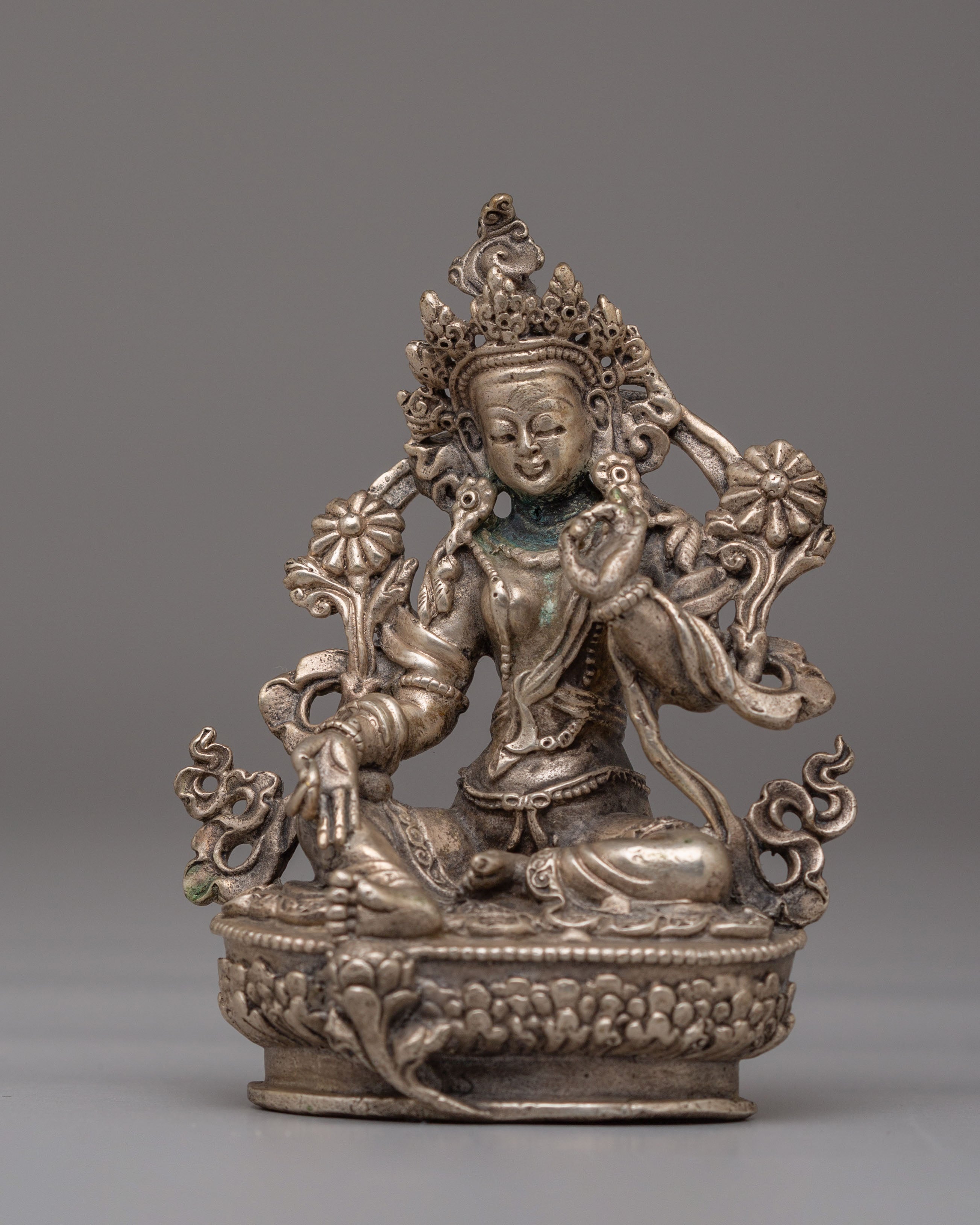 Handcrafted Sacred Green Tara Statue | A Symbol of Compassion