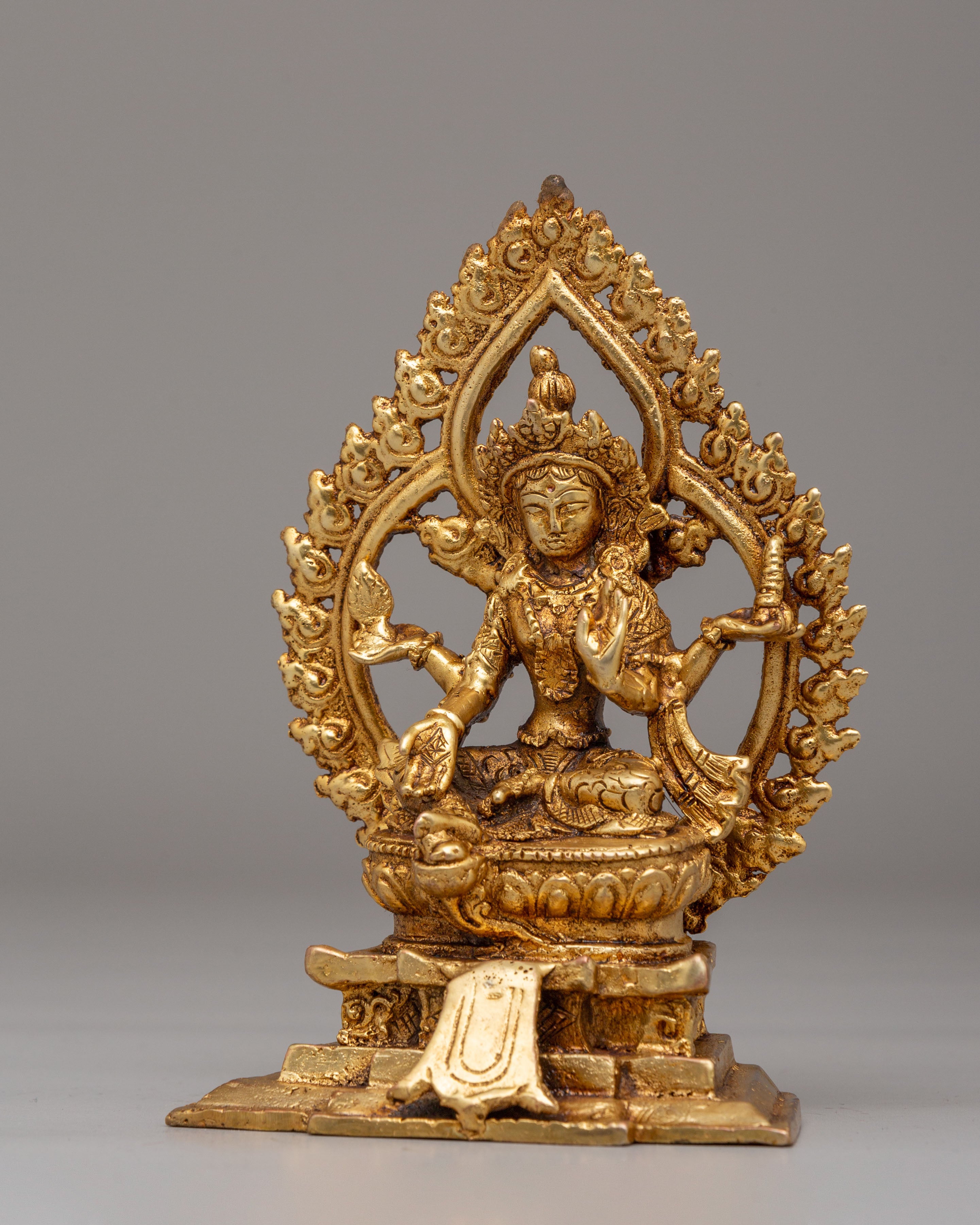 Sacred Laxmi Statue | Handcrafted Copper Statue of Goddess of Wealth and Prosperity