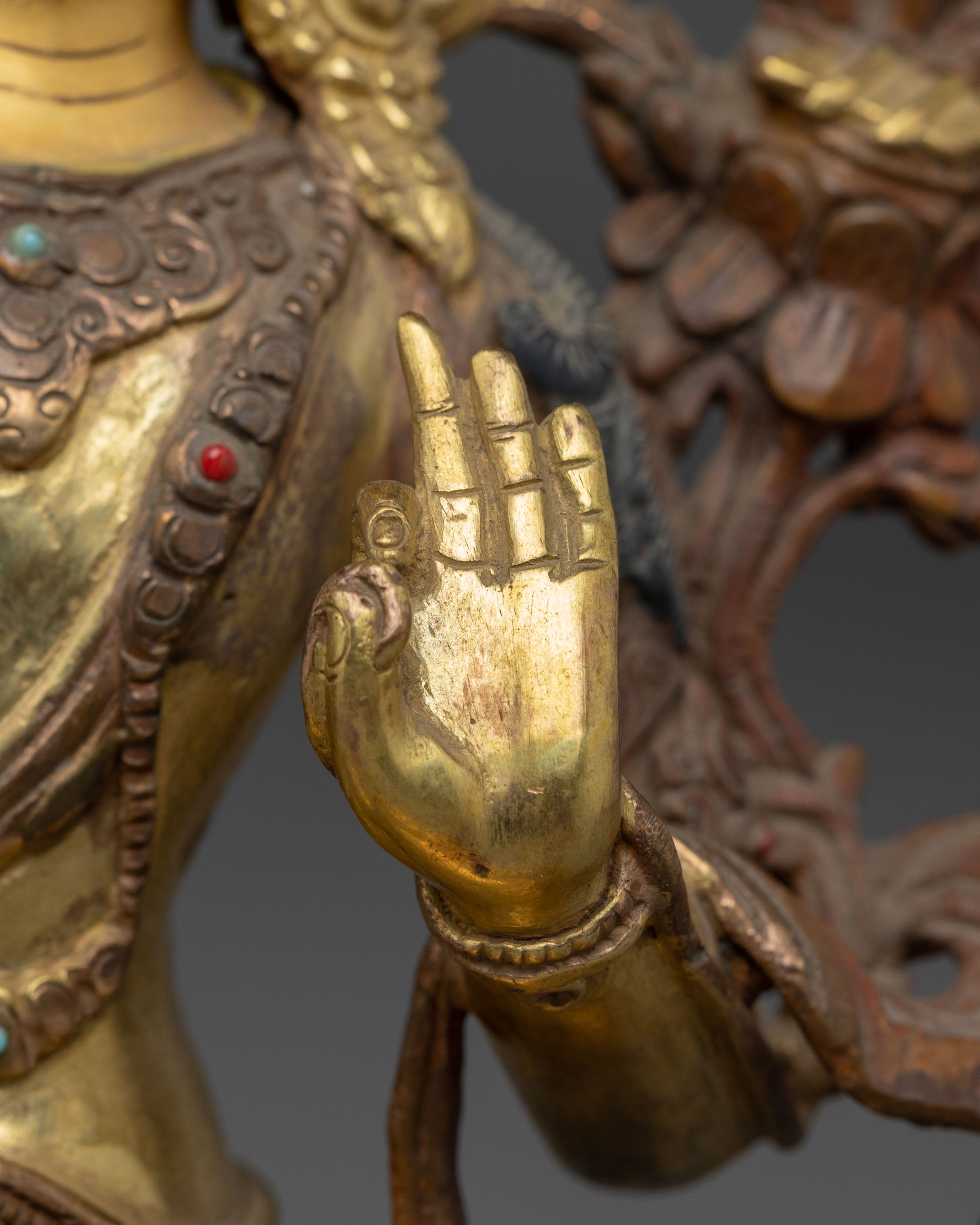 Manjushri With Flaming Sword Statue | A Symbol of Wisdom