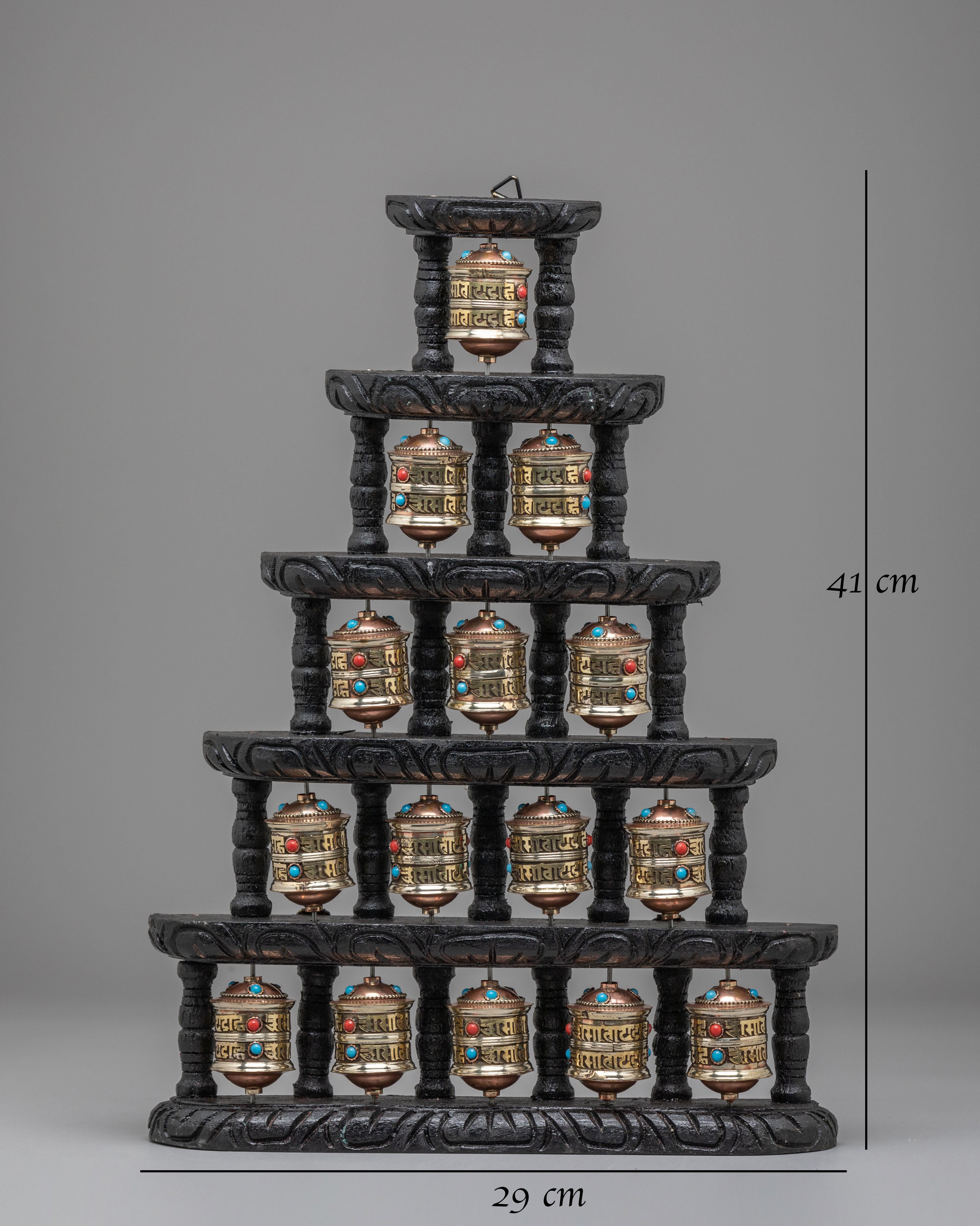 Buddhist Shrine Paryer Wheel | Mantra Wheel for Meditation