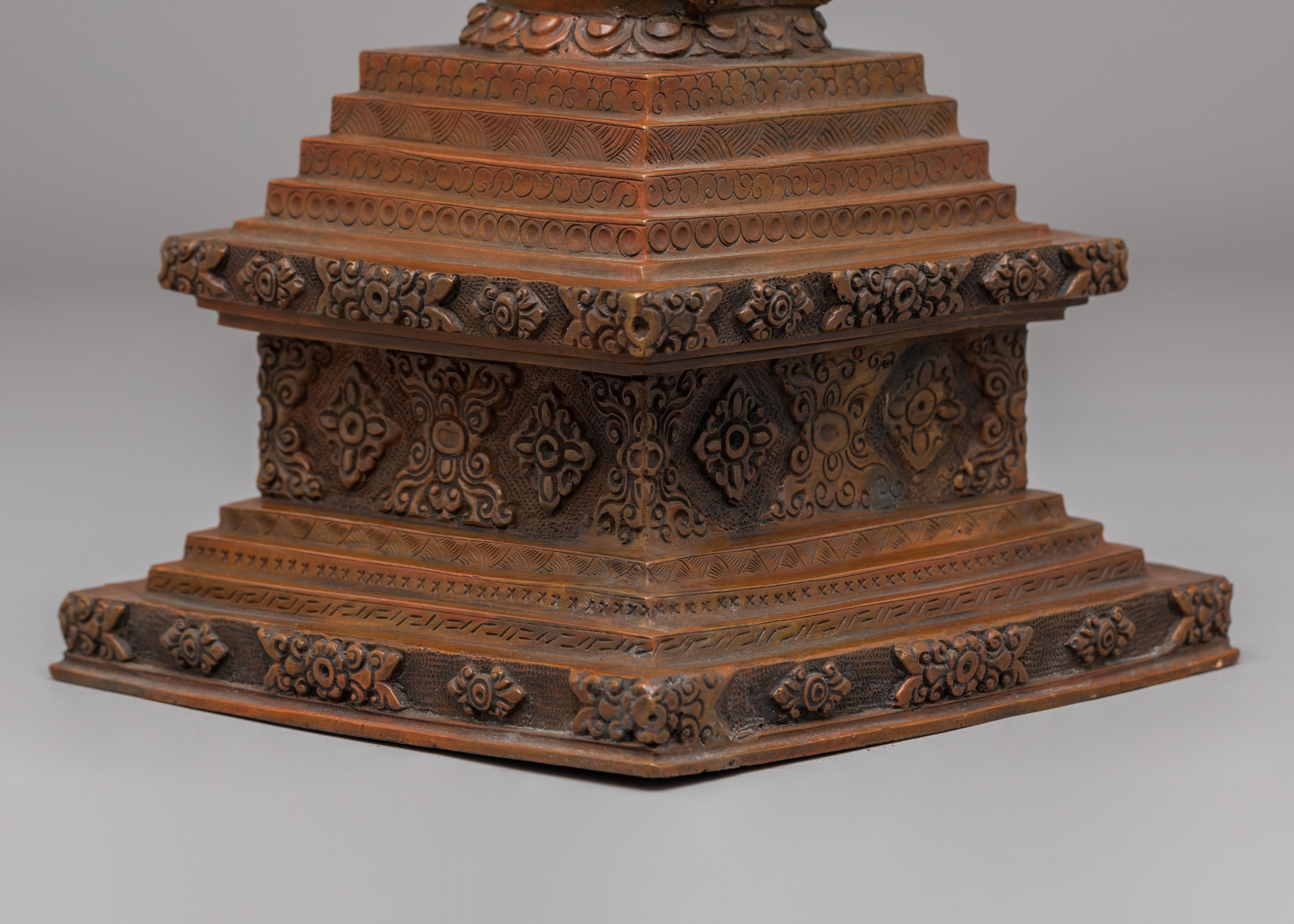 Handcrafted Stupa Set | Traditional Tibetan Ritual Stupas for Meditation