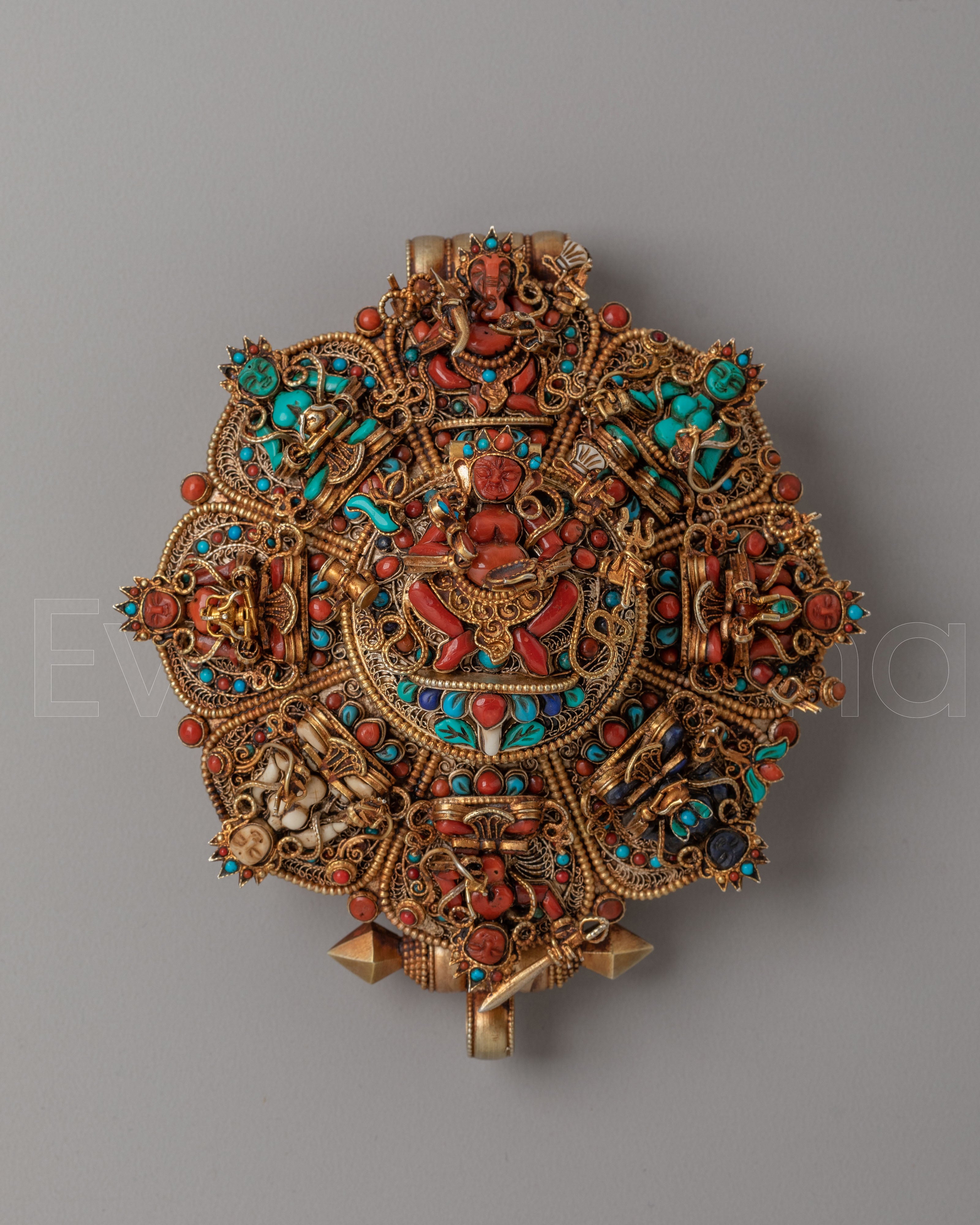 Ghau Box Locket with Deities