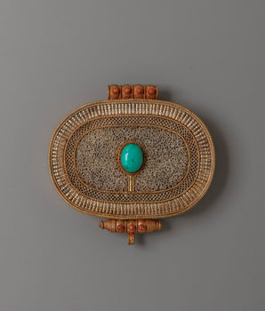 Tibetan Ghau Prayer Pendant
