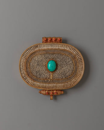 Tibetan Ghau Prayer Pendant