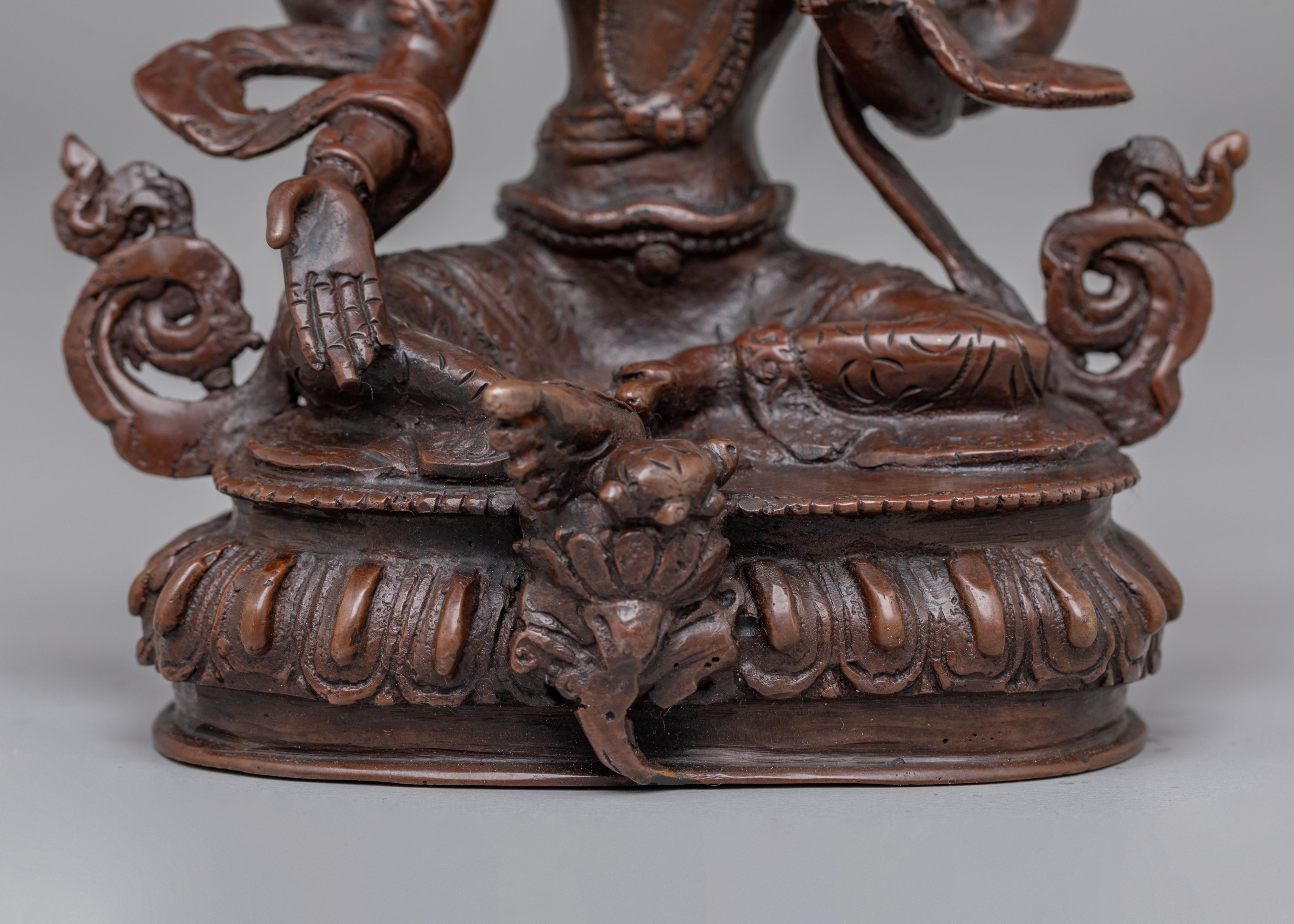 Divine Laxmi Mata Statue | Copper Altar Figurine