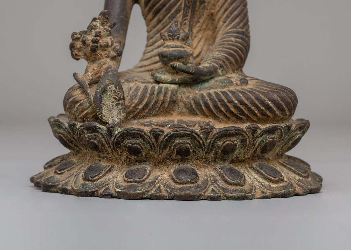 Sacred Tibetan Medicine Buddha Statue | A Symbol of Healing