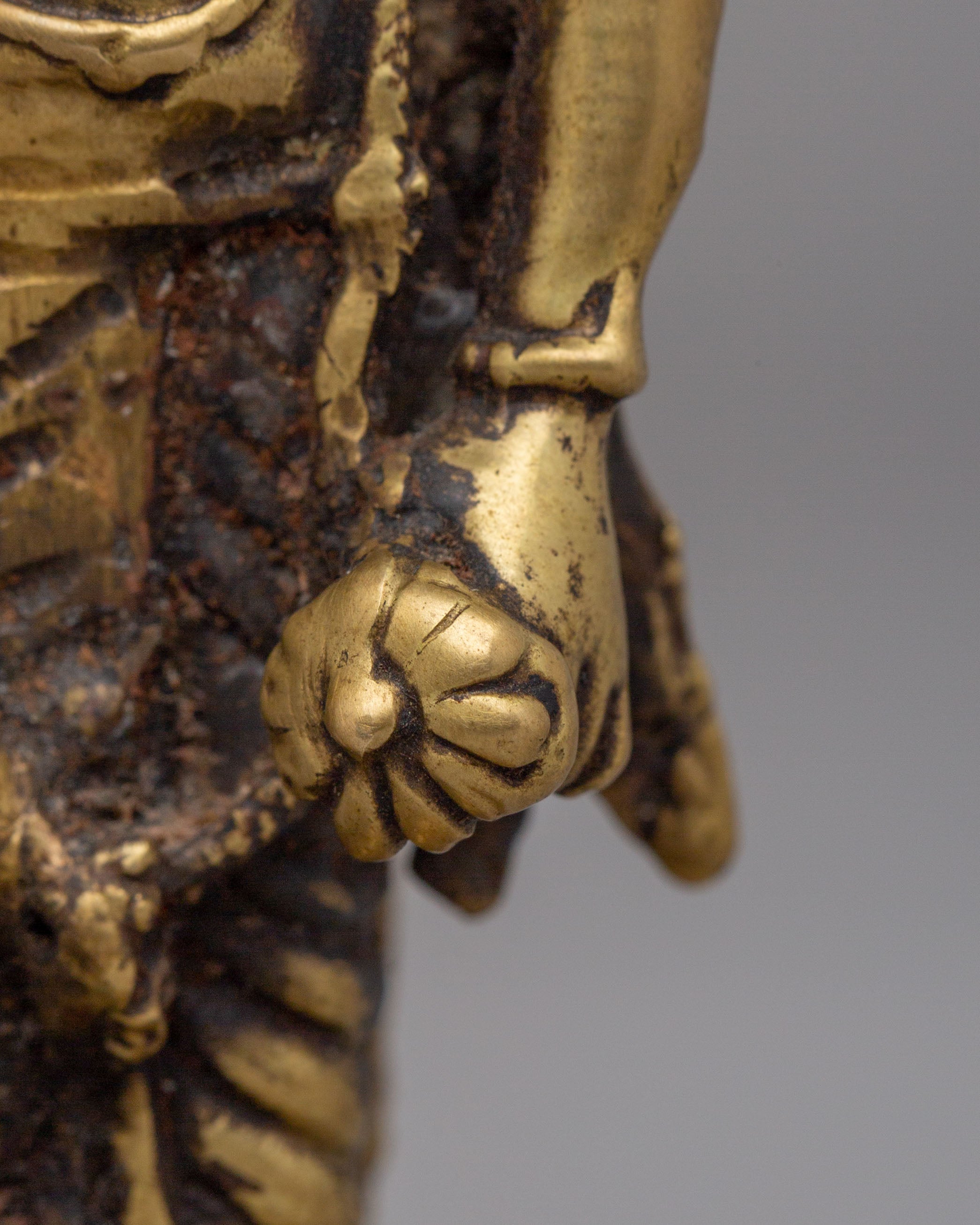 Spiritual Protector Lord Vishnu Statue | Handcrafted Brass Sculpture
