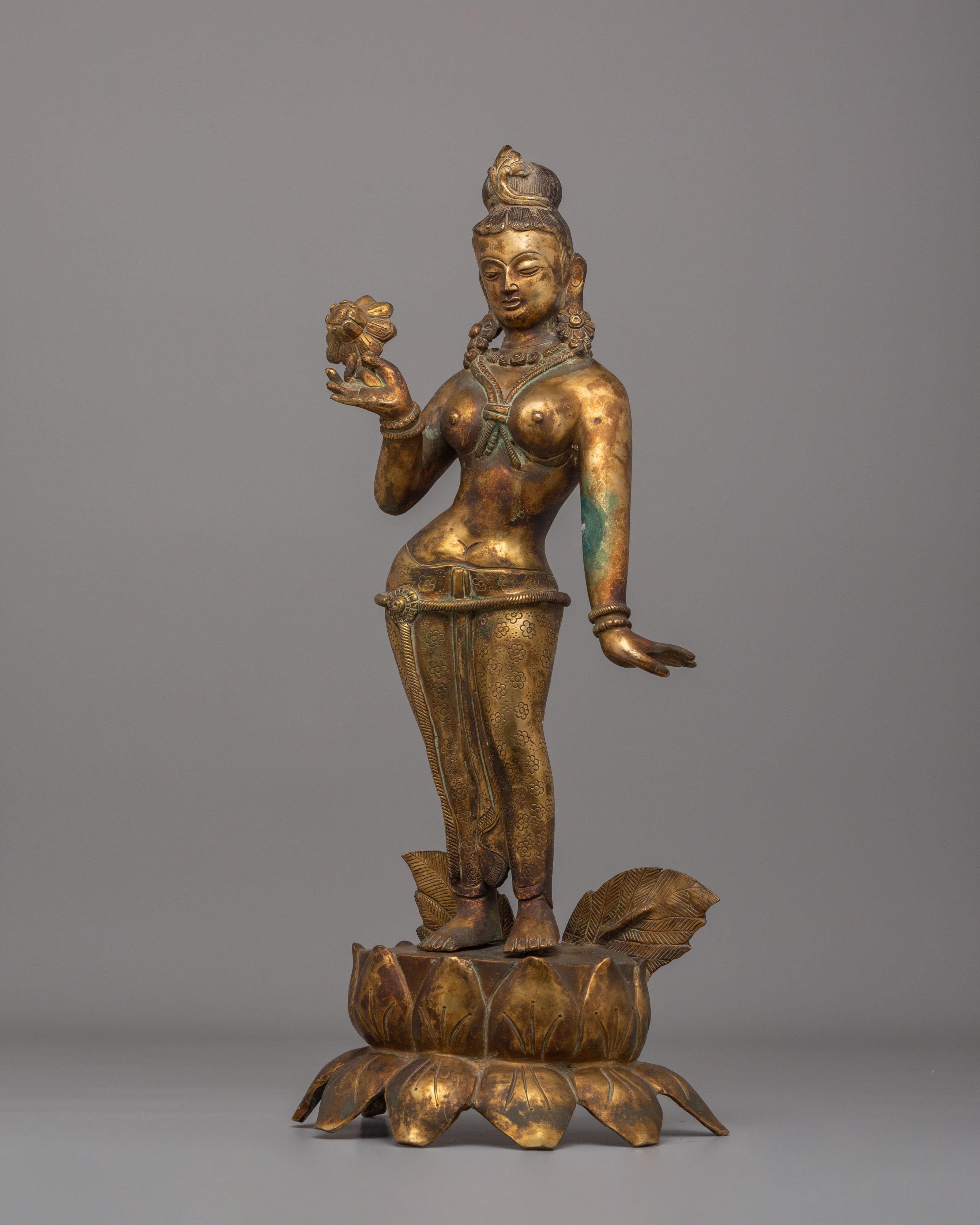 Maya Devi Mother Buddha Statue | Tibetan Sculpture
