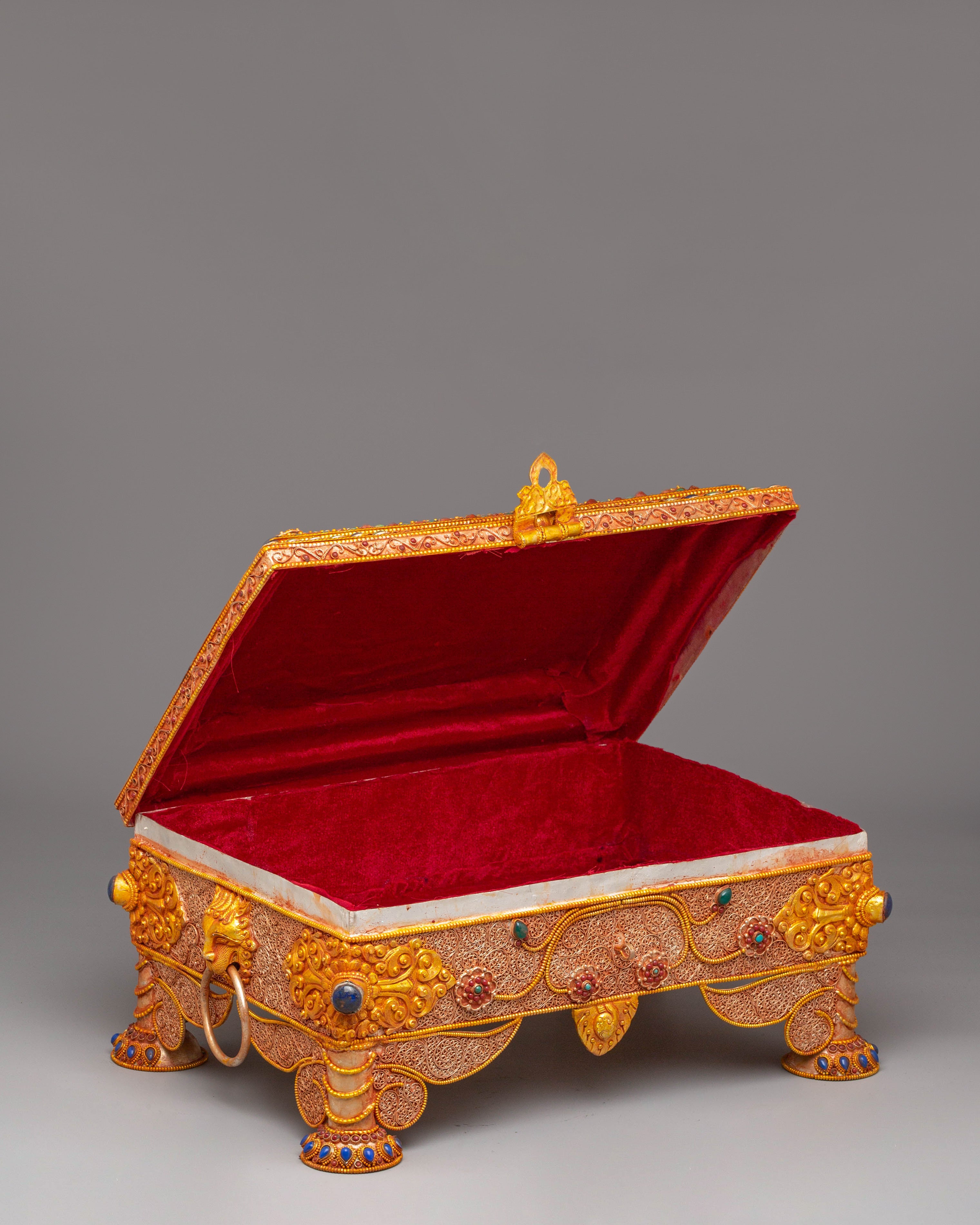 Himalayan Buddhist Treasure Box | Handcrafted Tibetan Decor