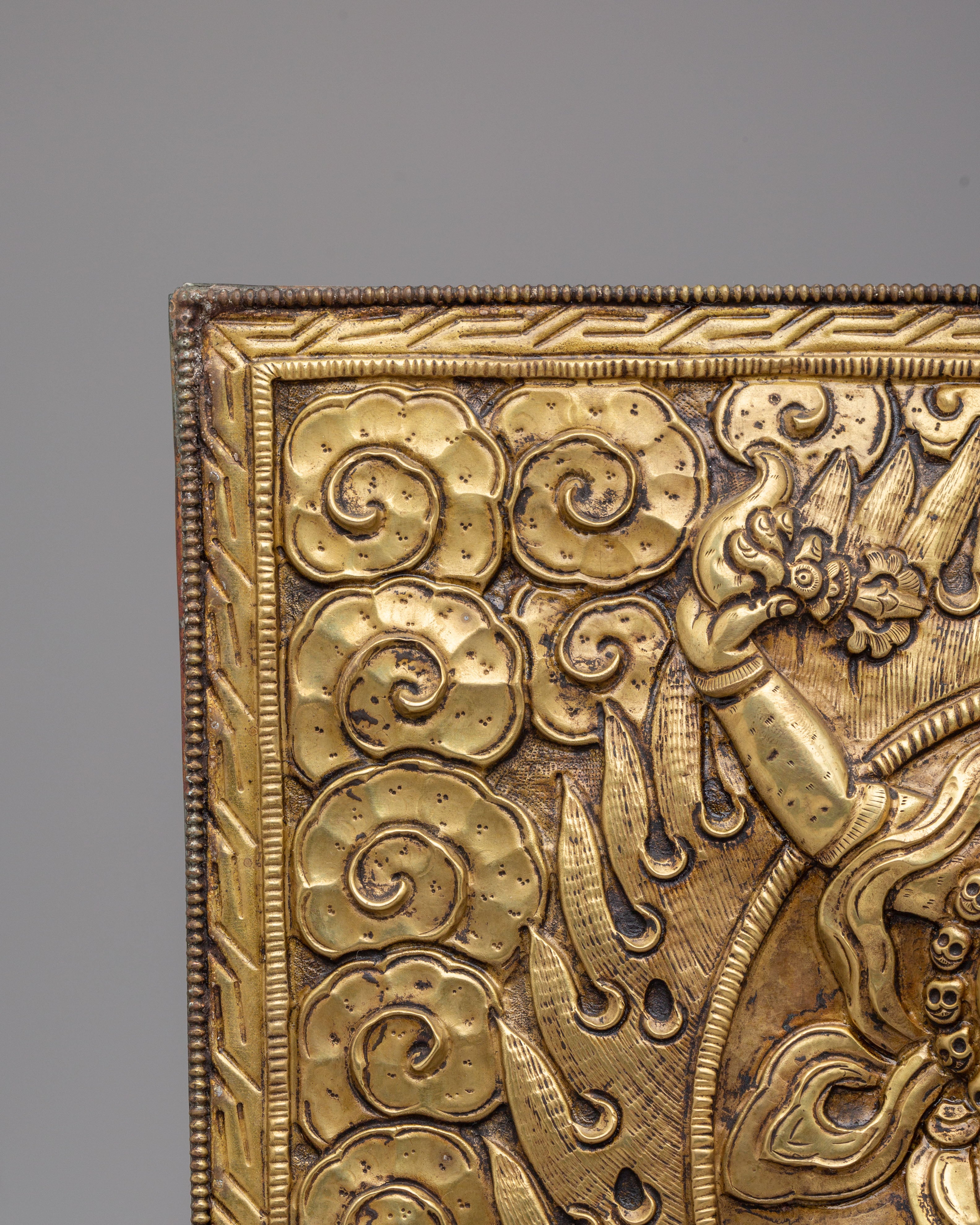 Handmade Simhamukha Wall Hanging | Tibetan Artwork