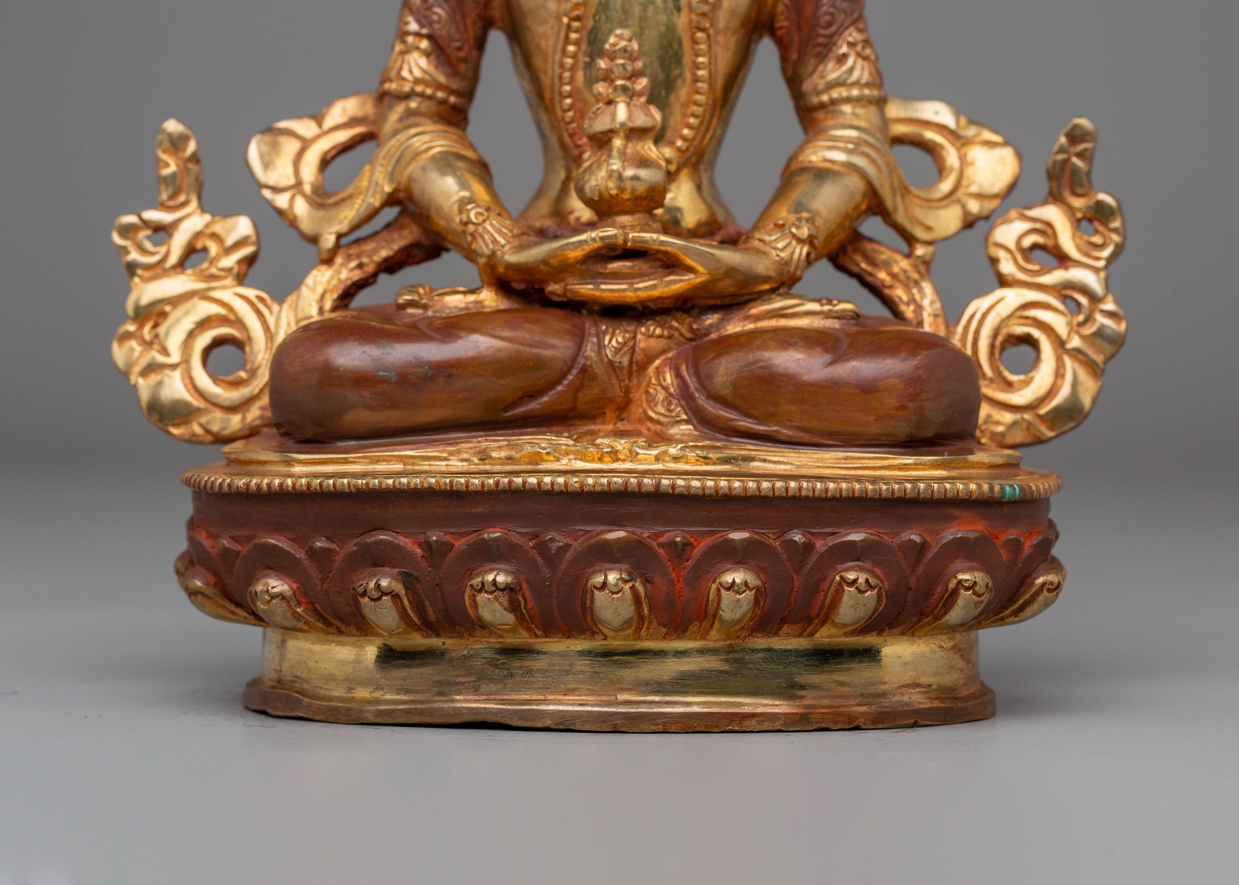 Amitayus Handmade Golden Statue | Tibetan Buddha of Infinite Life