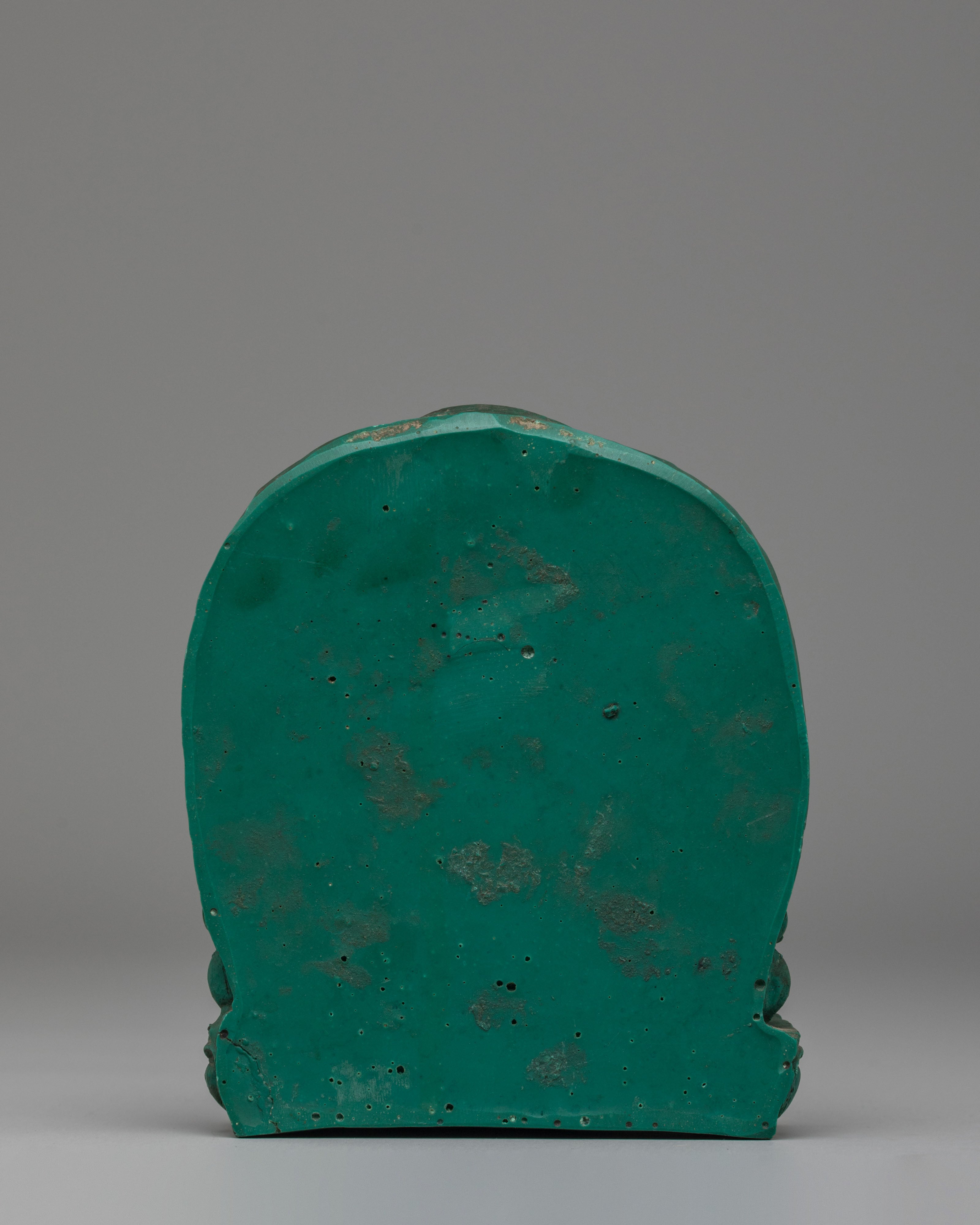 Tibetan Avalokiteshvara Statue | Compressed Turquoise Buddhist Compassion Sculpture