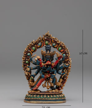 Sacred Protector Icon Chakrasamvara Statue | Tibetan Tantric Deity