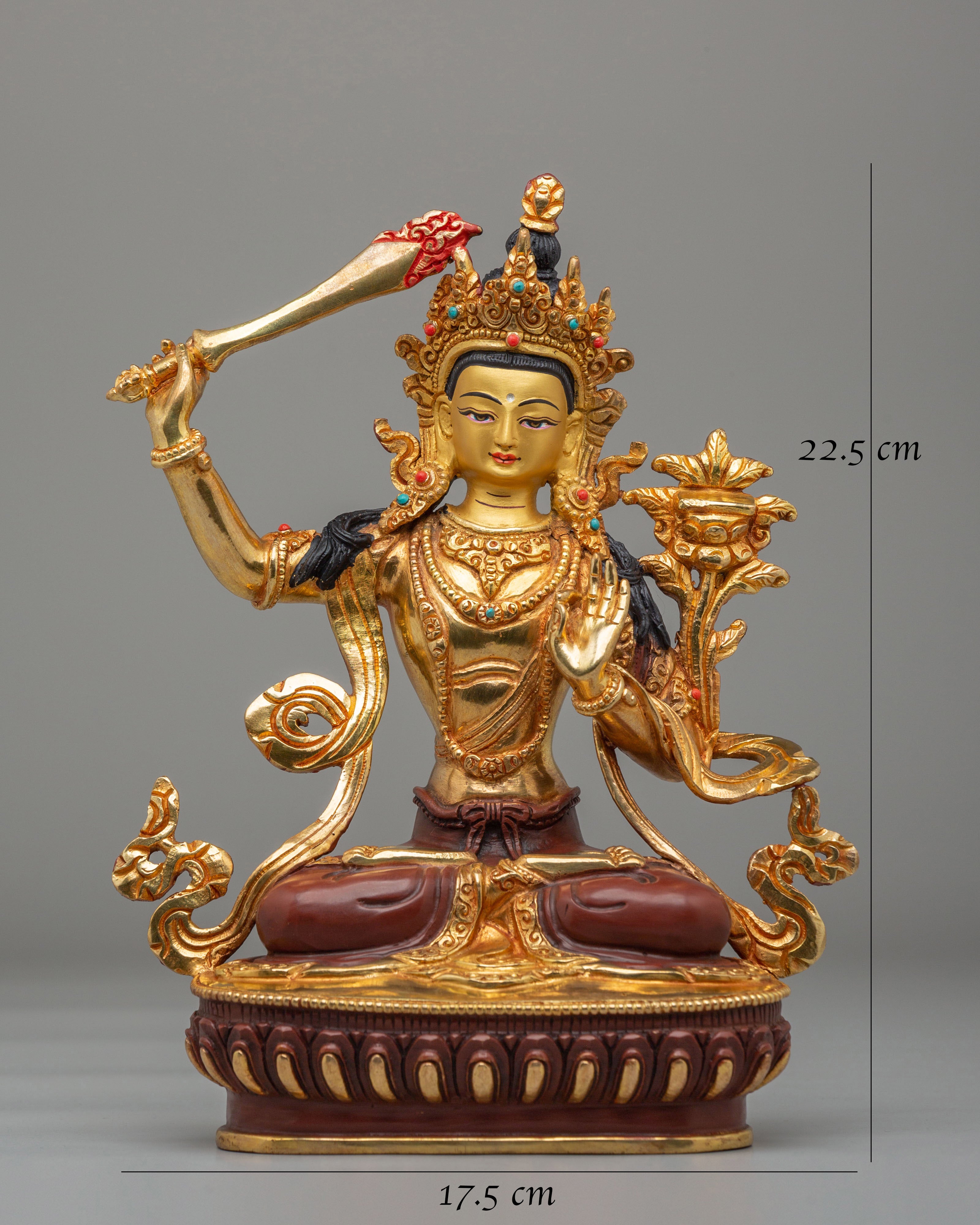 Buddhist Altar Manjushri Statue | Spiritual Home Decor