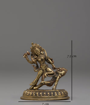 Handmade Copper Body Bhimsen Statue