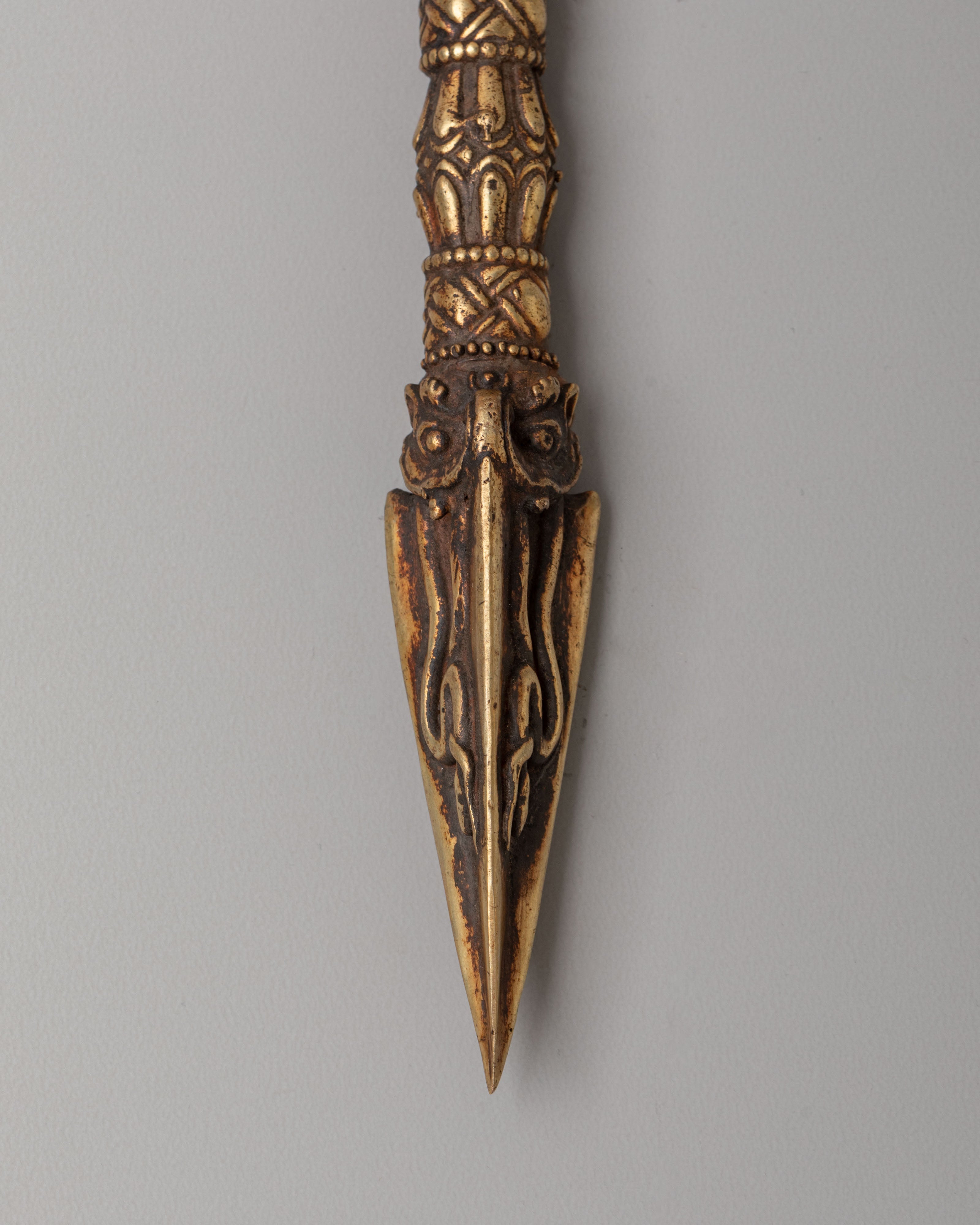 Sacred Buddhist Ritual Dagger | Phurba for Spiritual Practices