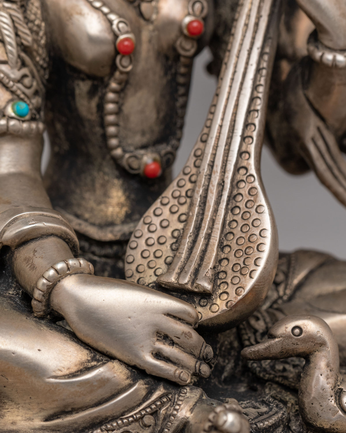 Sacred Saraswati Statue | Hindu Goddess of Knowledge