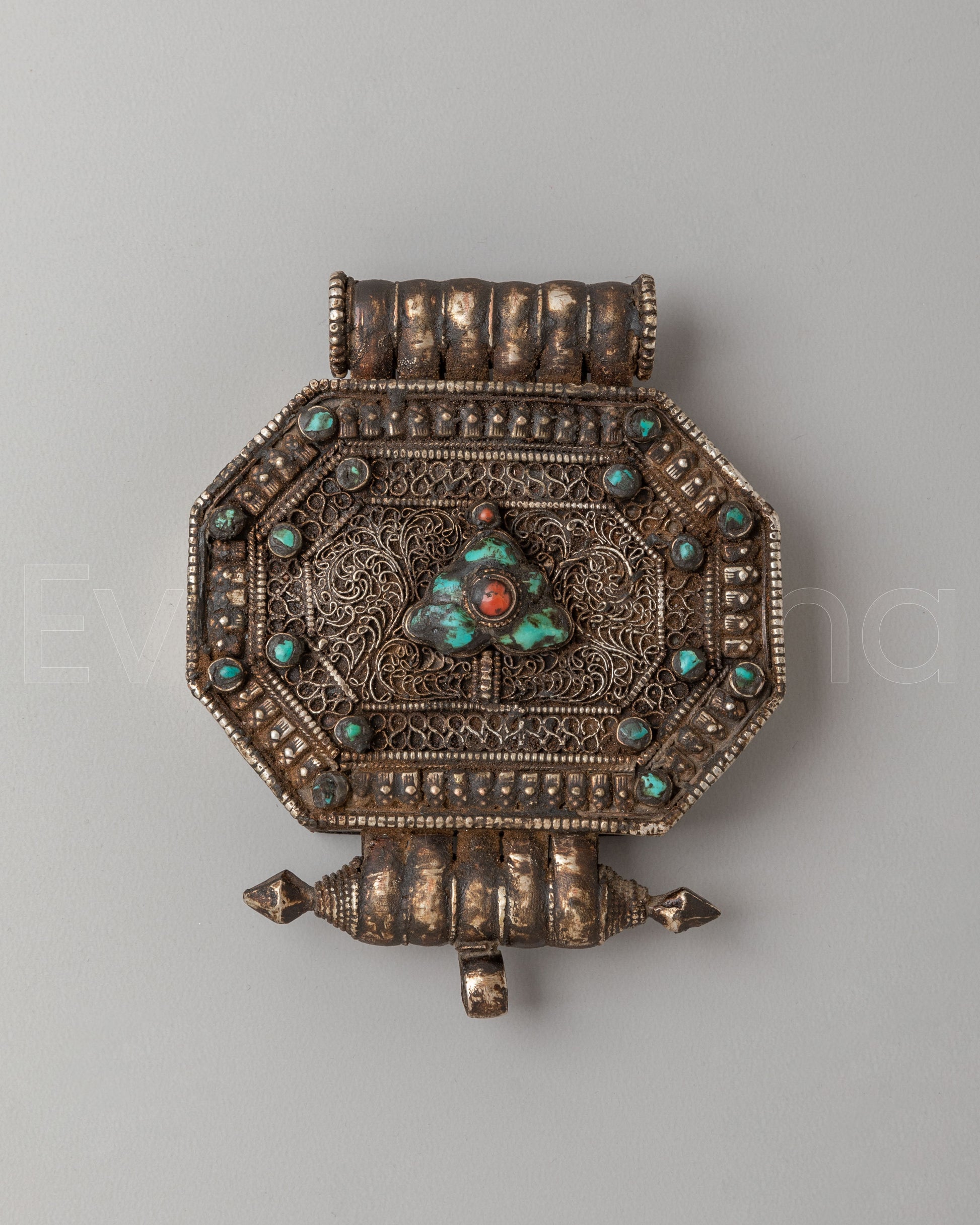 Buddhist Ghau Prayer Box Pendant