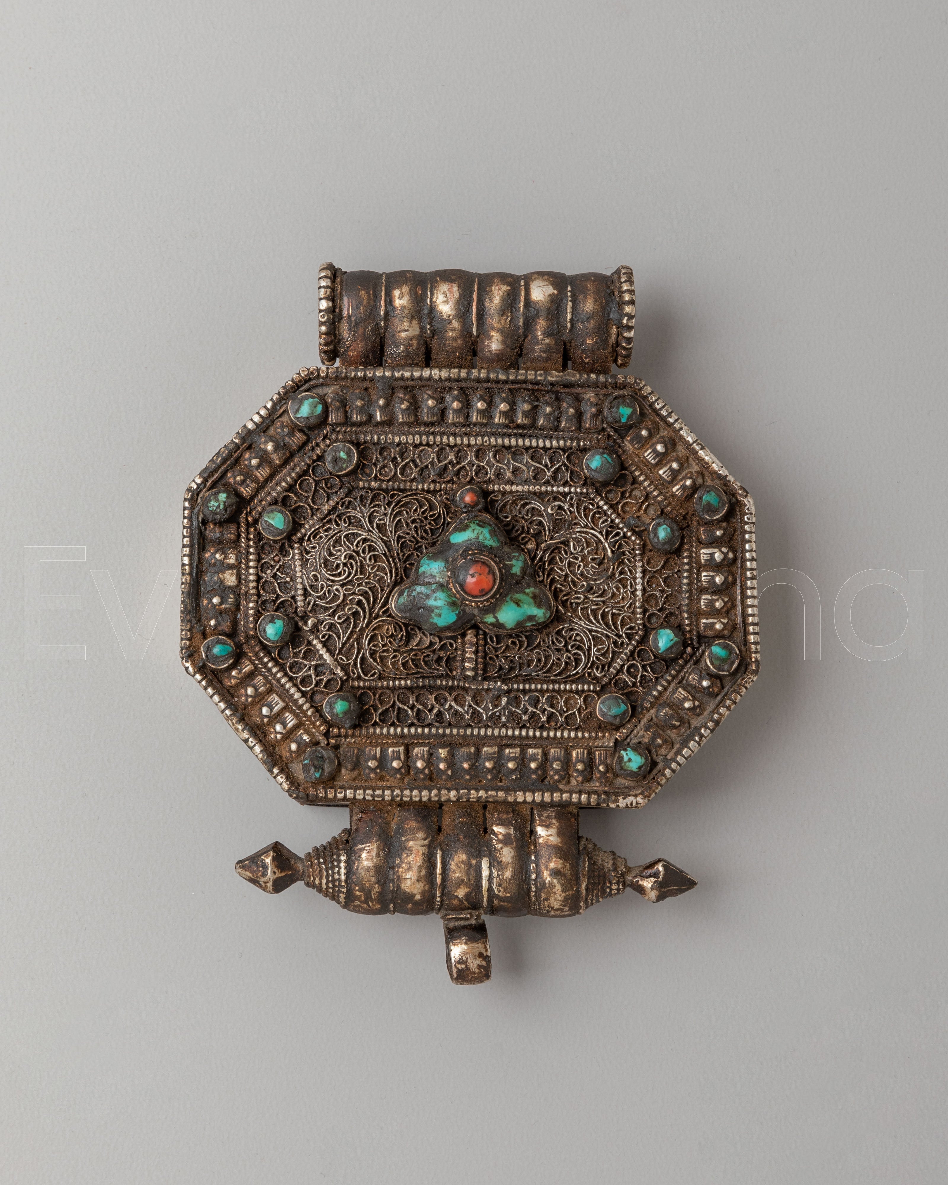 Buddhist Ghau Prayer Box Pendant