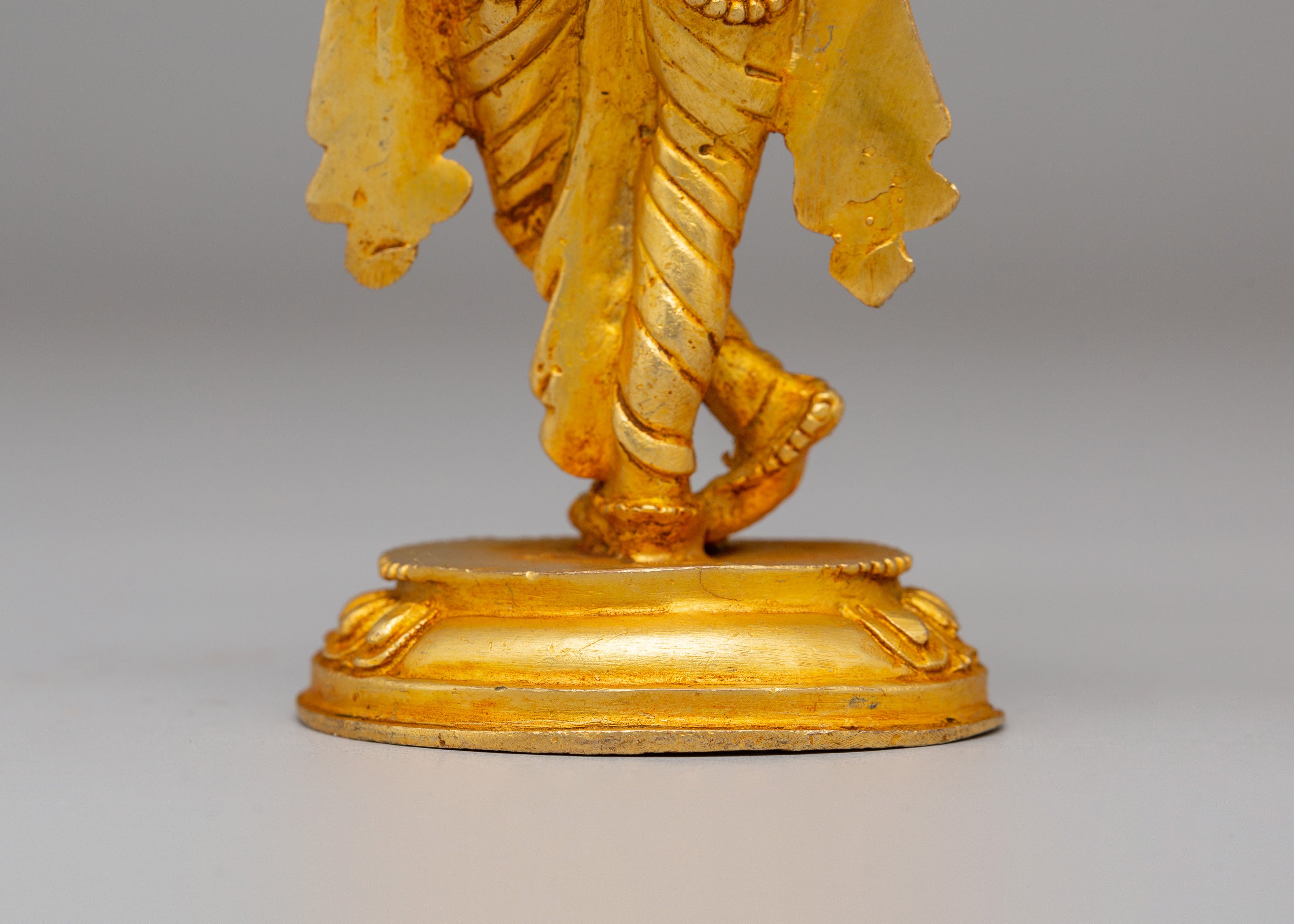 Sacred Krishna Statue | Hindu Deity Statue for Meditation