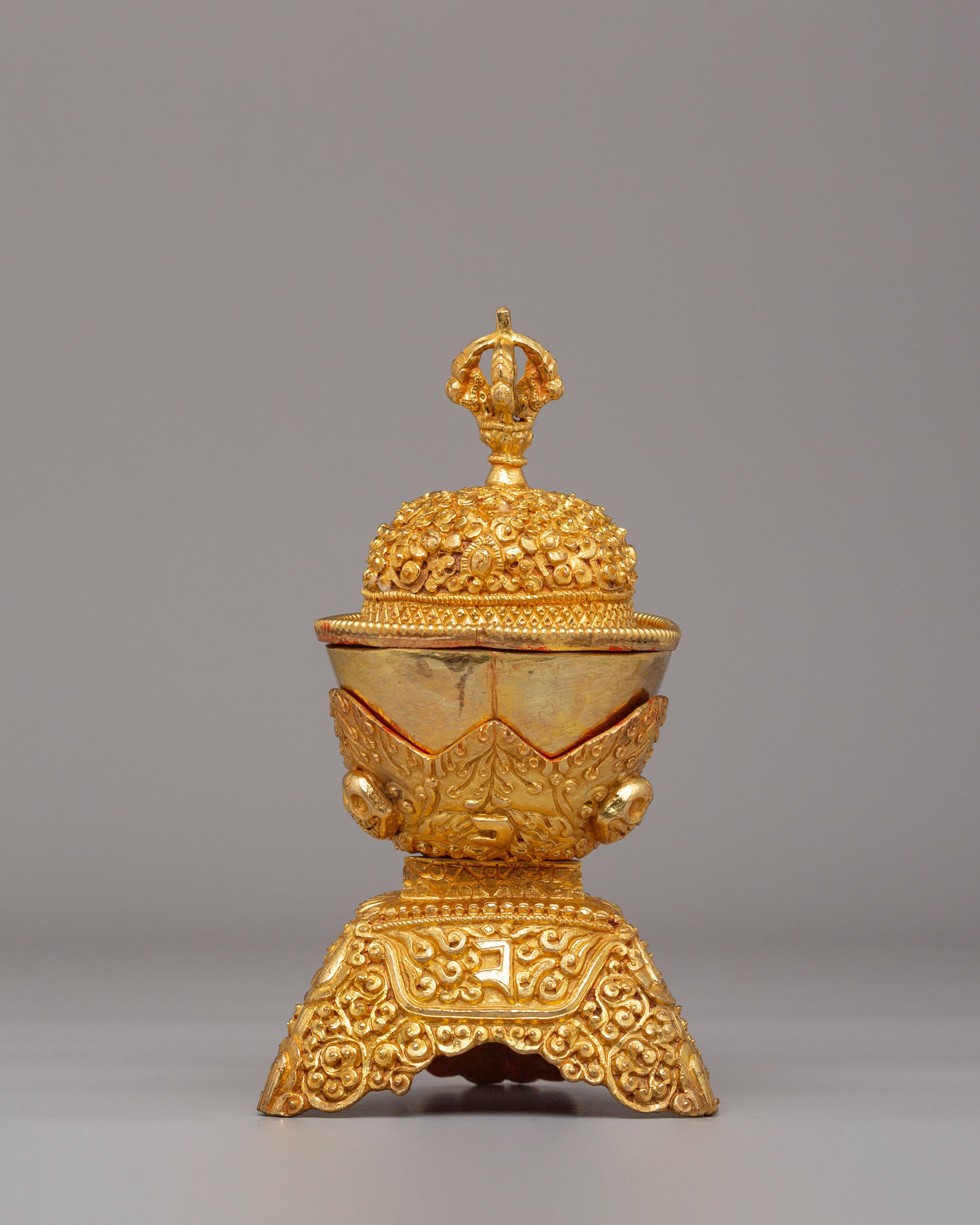 Kapala Buddhist Ritual Cup | Sacred Kapala for Meditation & Offerings